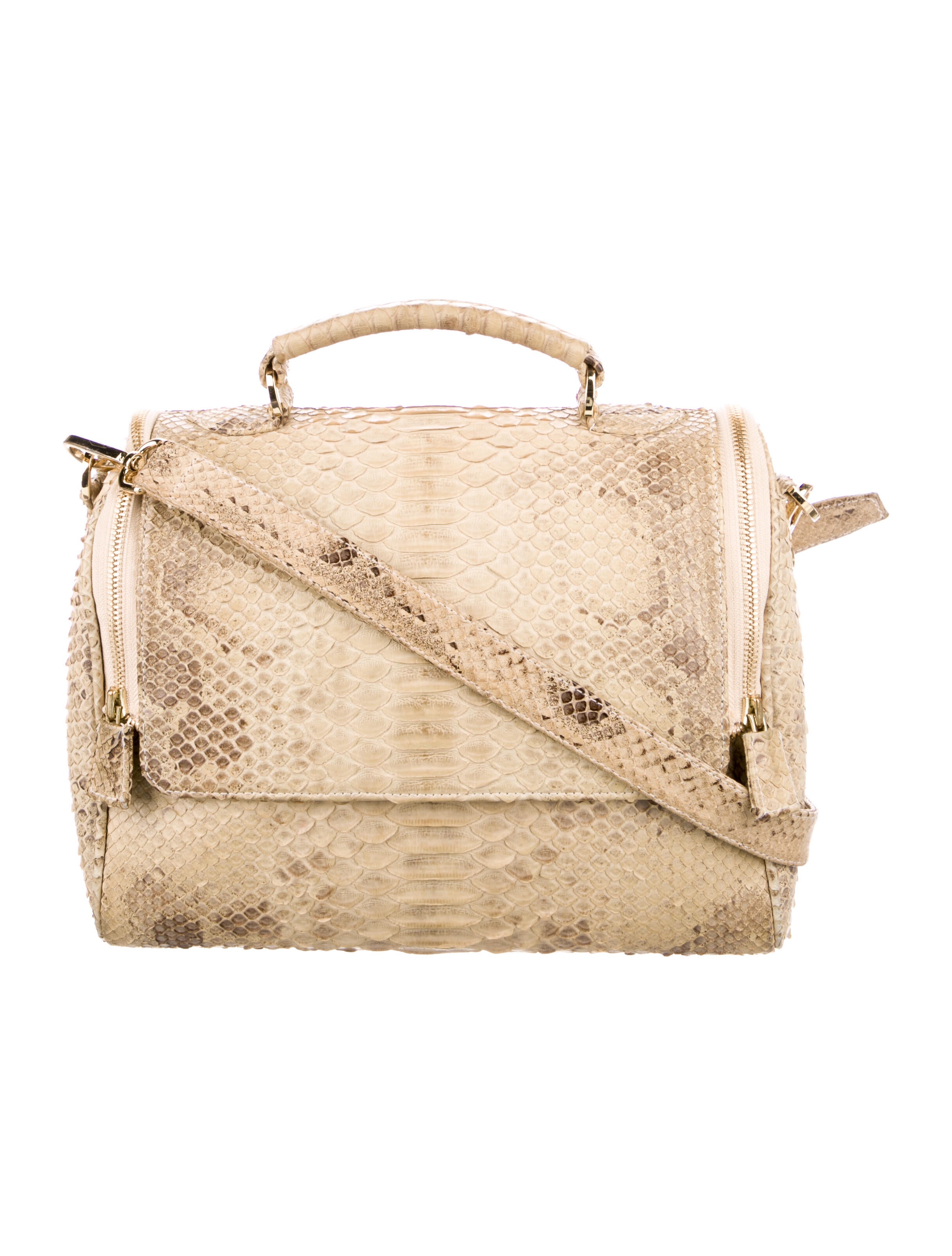 Ximena Kavalekas Medium Python Handle Bag Neutrals Handle Bags