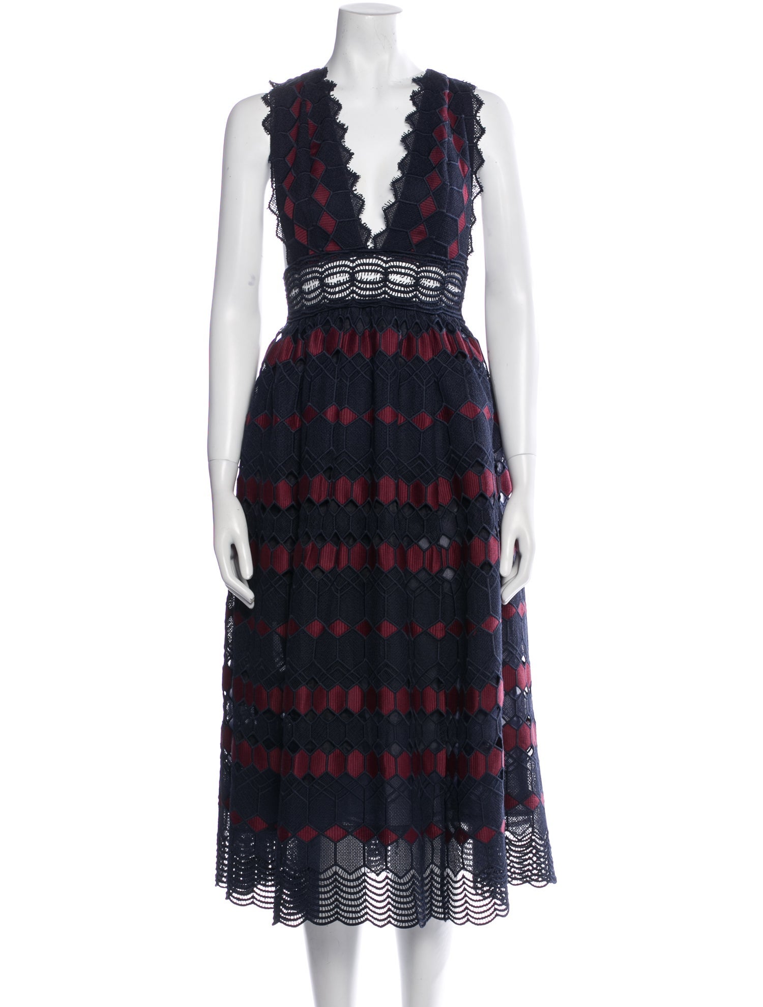 X By NBD V-Neck Midi Length Dress