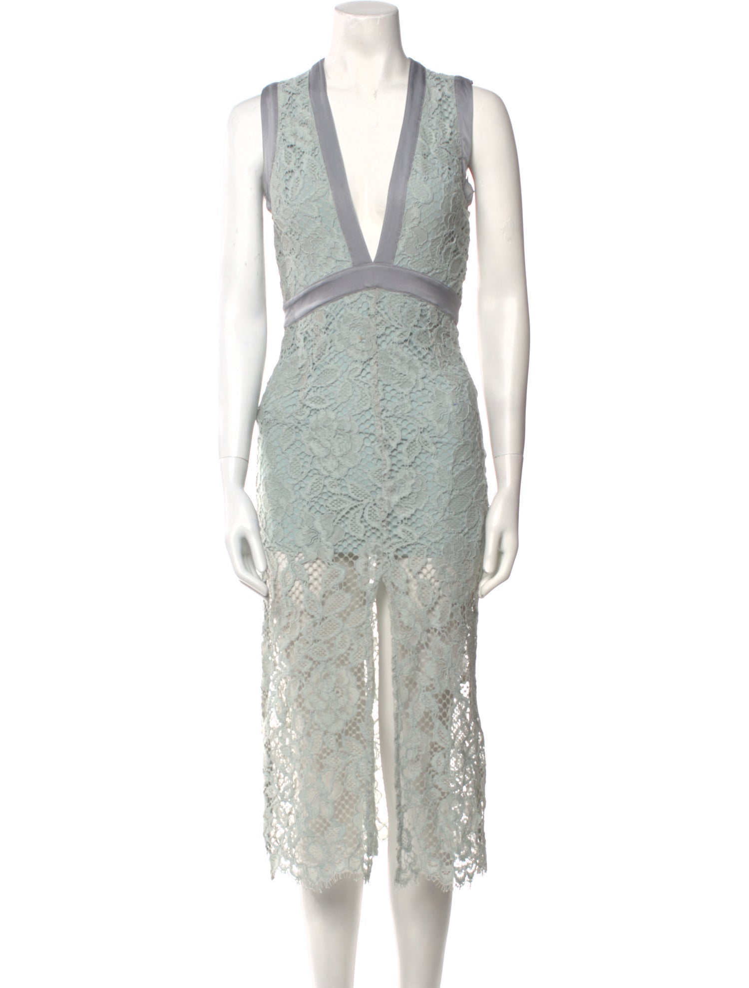 X By NBD Lace Pattern Midi Length Dress