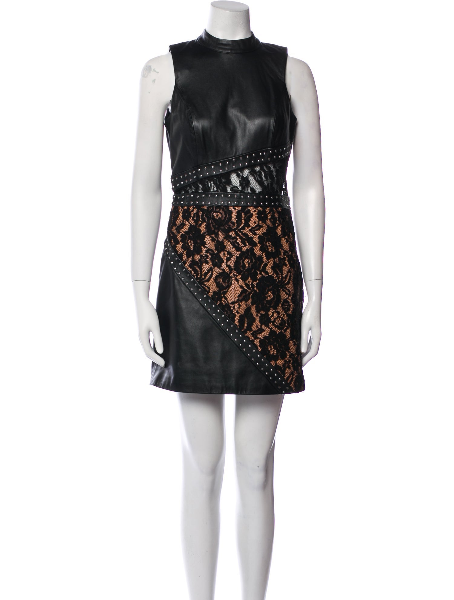 X By NBD Leather Mini Dress