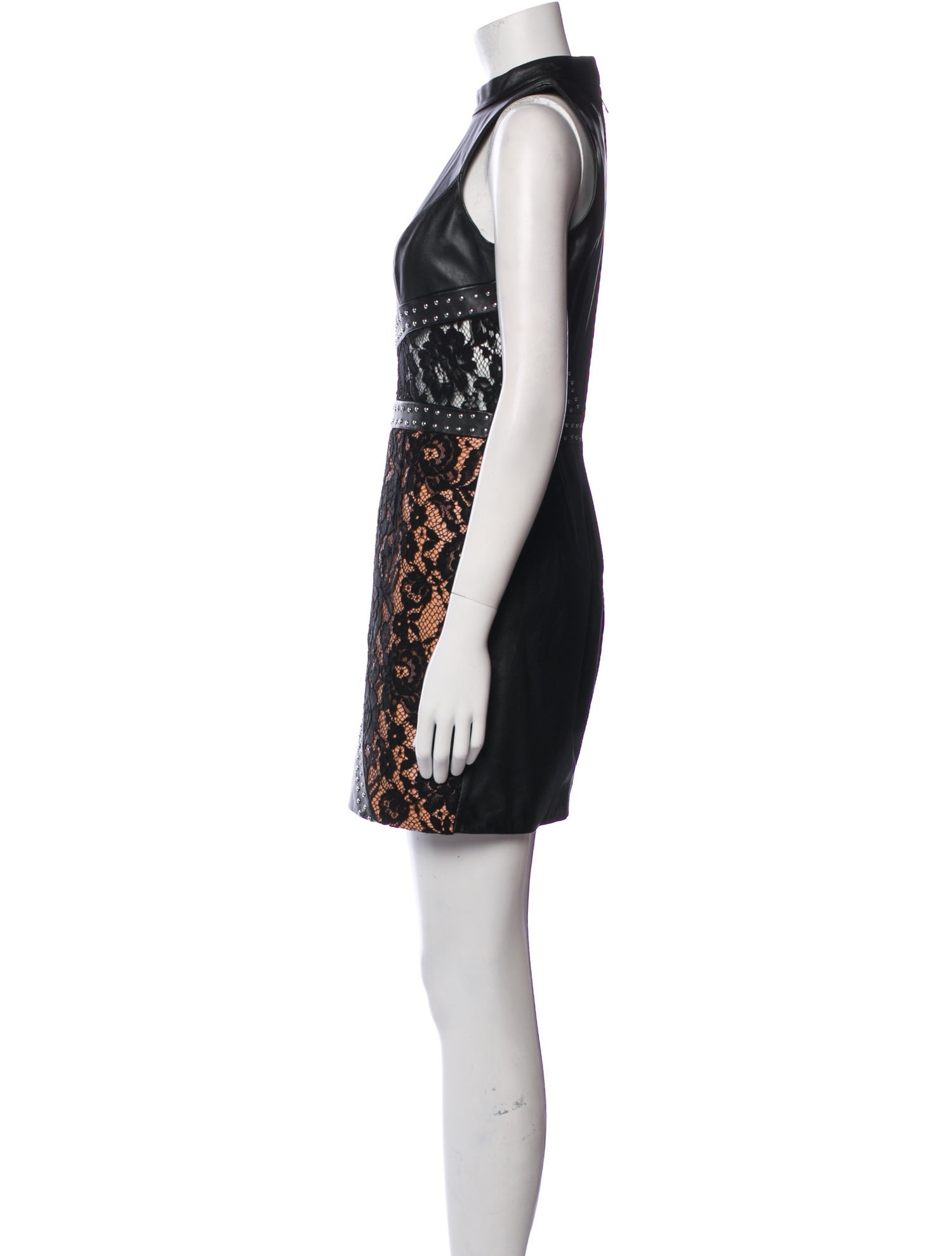 X By NBD Leather Mini Dress