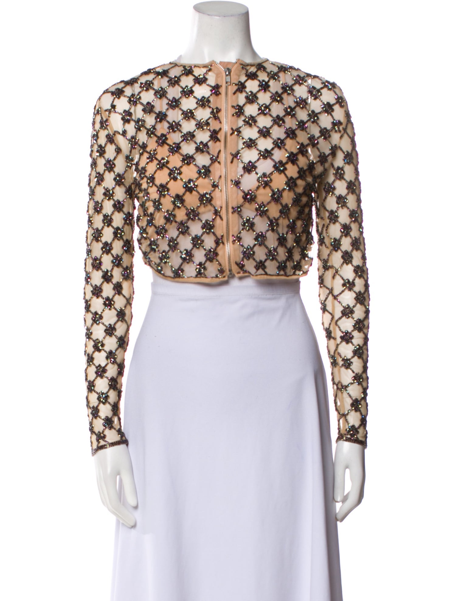 X By NBD Nylon Patterned Bolero