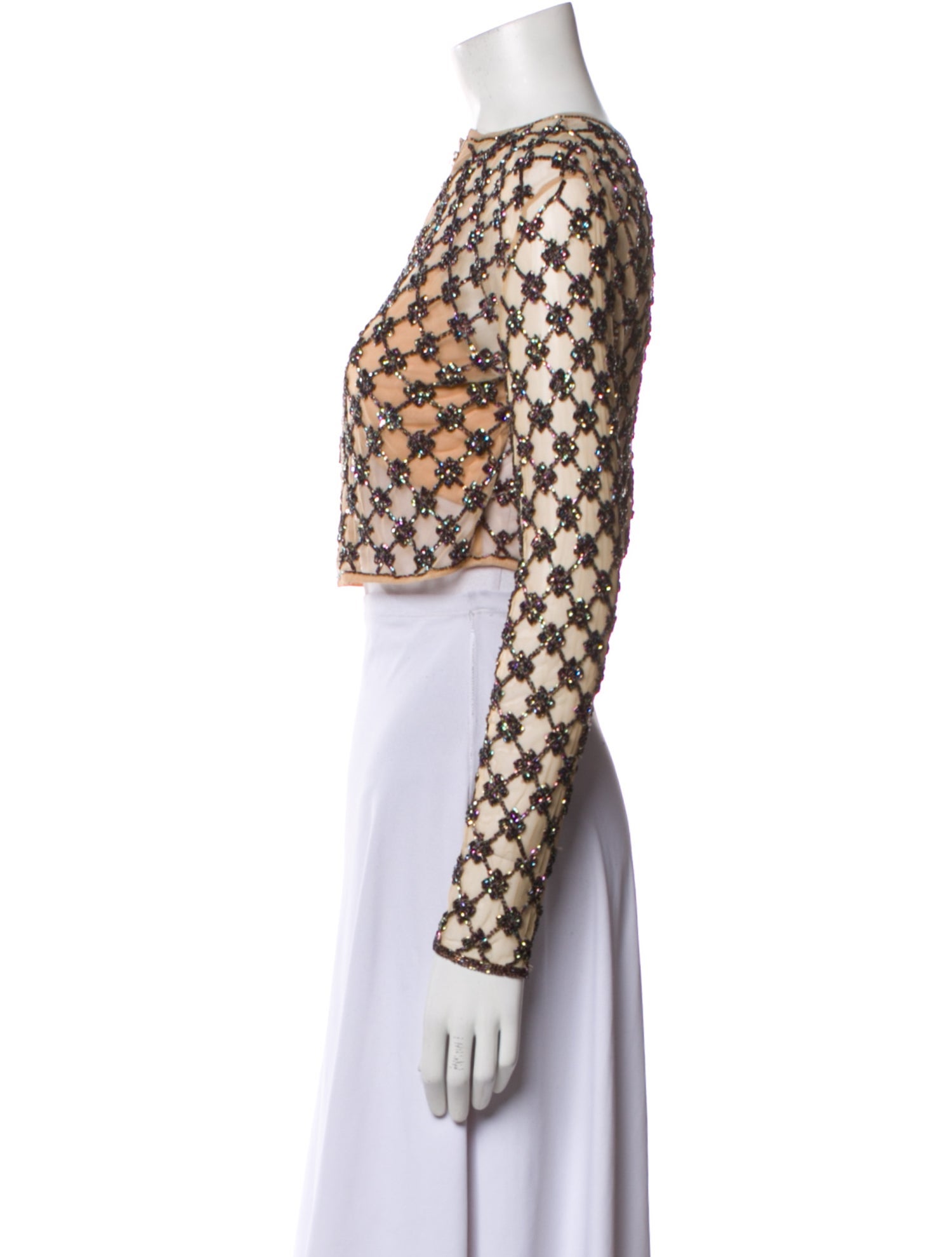 X By NBD Nylon Patterned Bolero