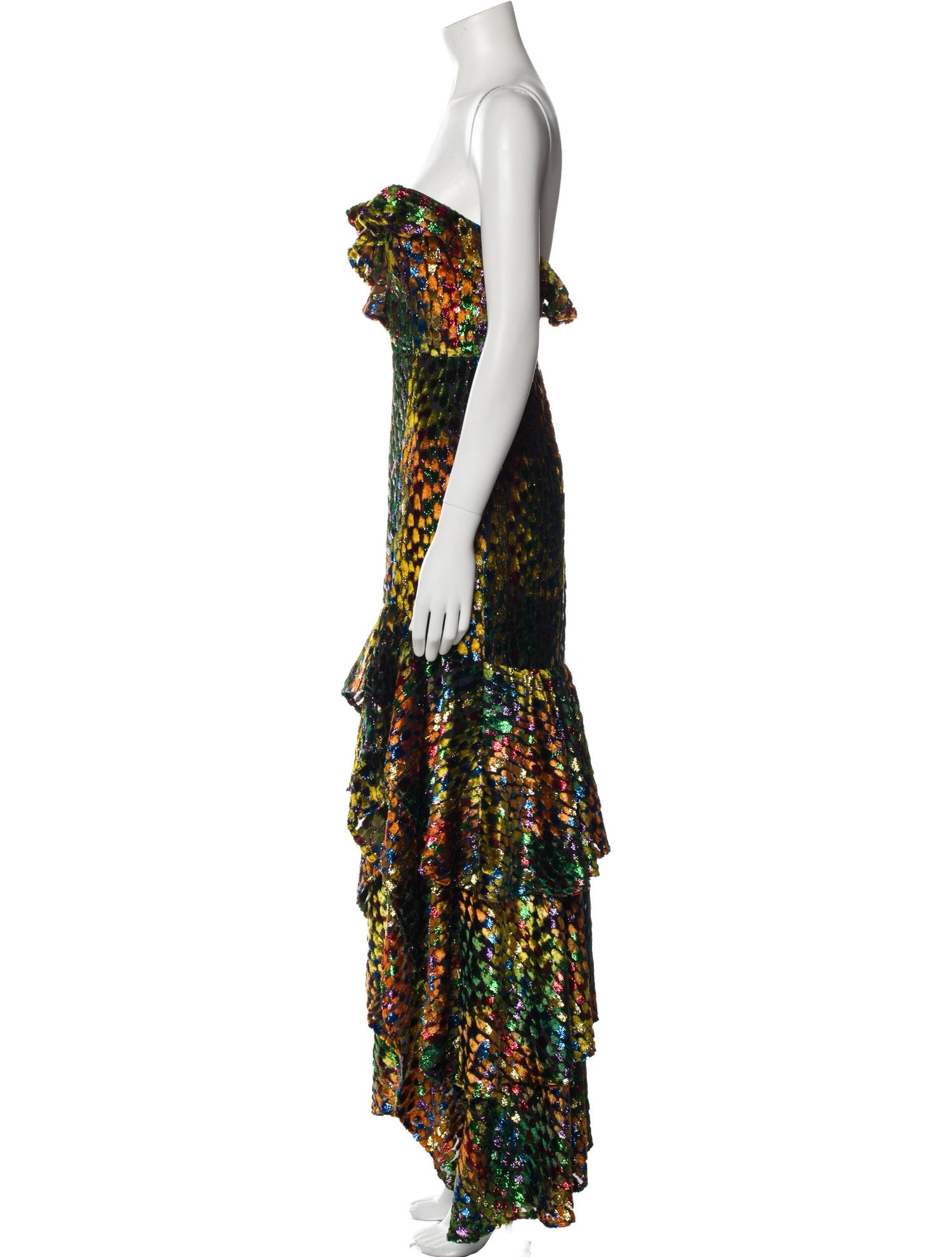 X By NBD Printed Long Dress