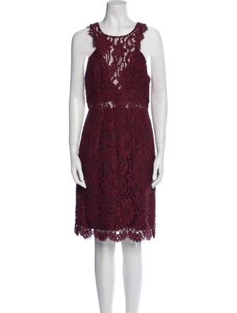 X By NBD Lace Pattern Knee-Length Dress