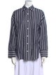 Assembly Striped Long Sleeve Button-Up Top