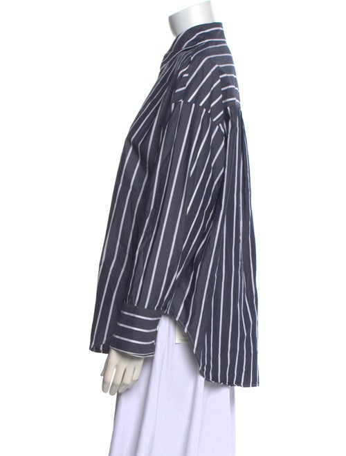 Assembly Striped Long Sleeve Button-Up Top