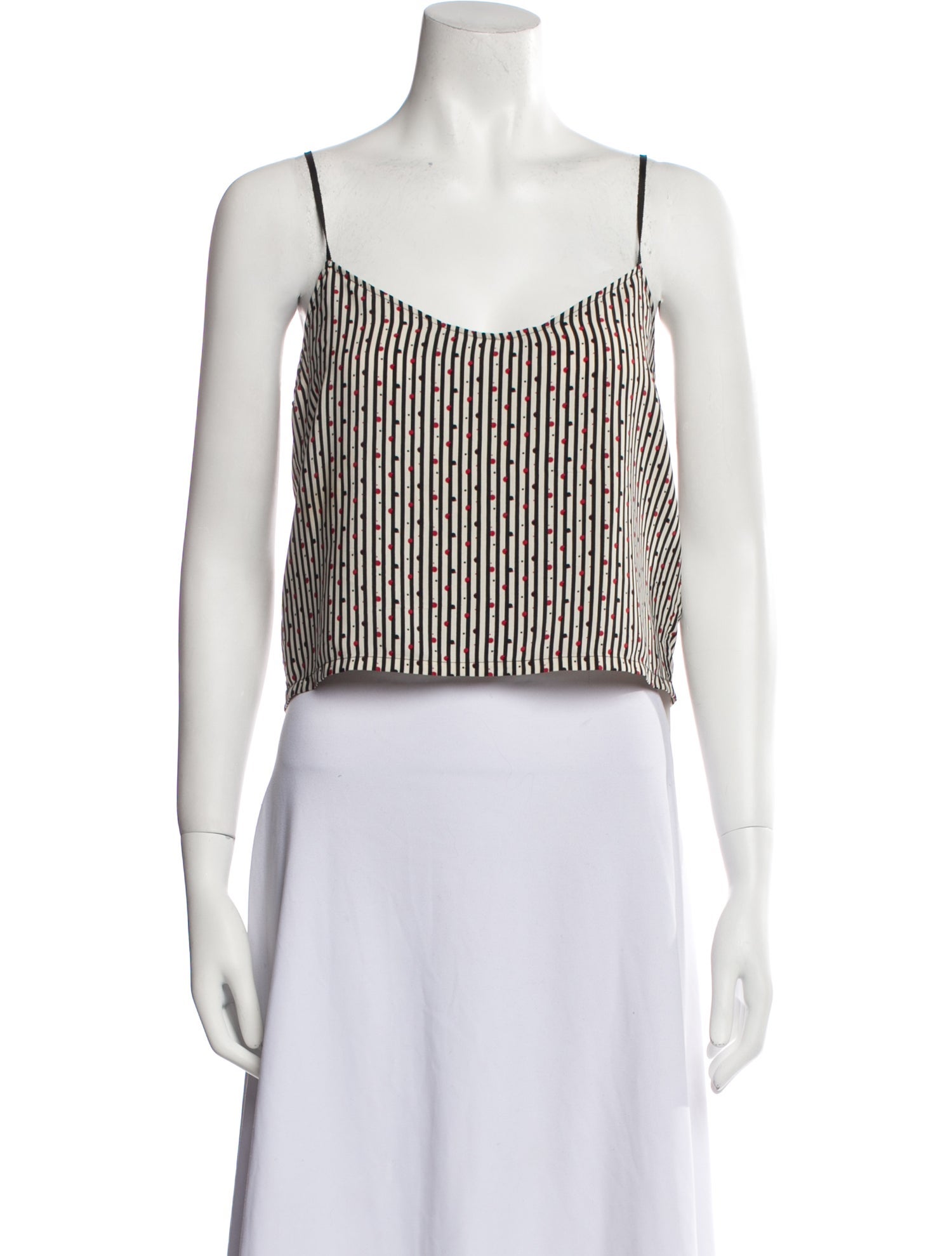 Assembly Silk Striped Crop Top