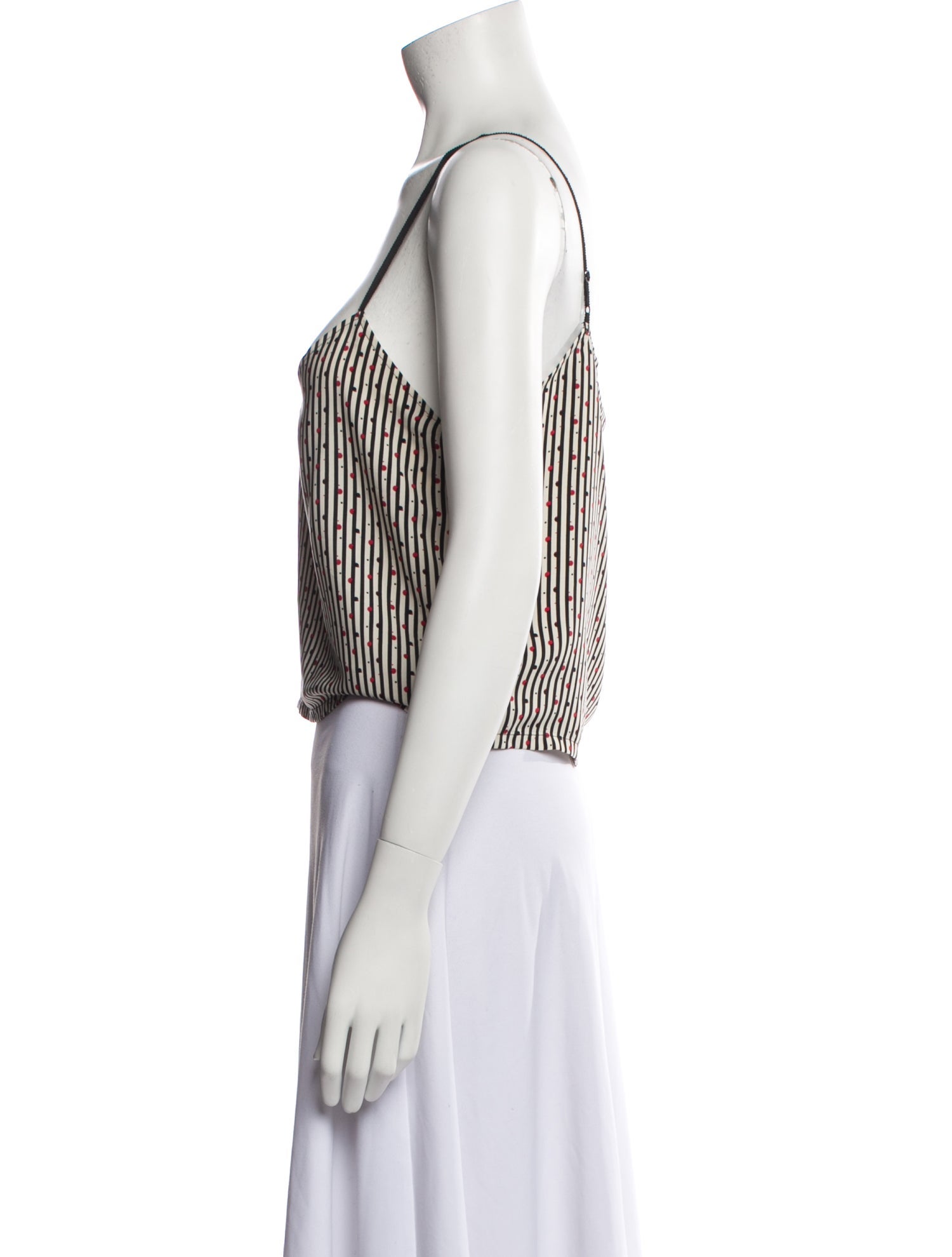 Assembly Silk Striped Crop Top