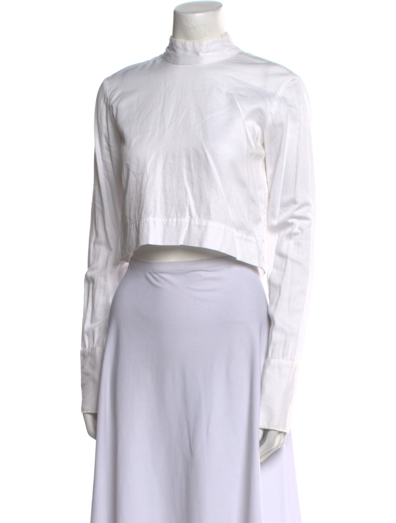 Assembly Mock Neck Long Sleeve Crop Top