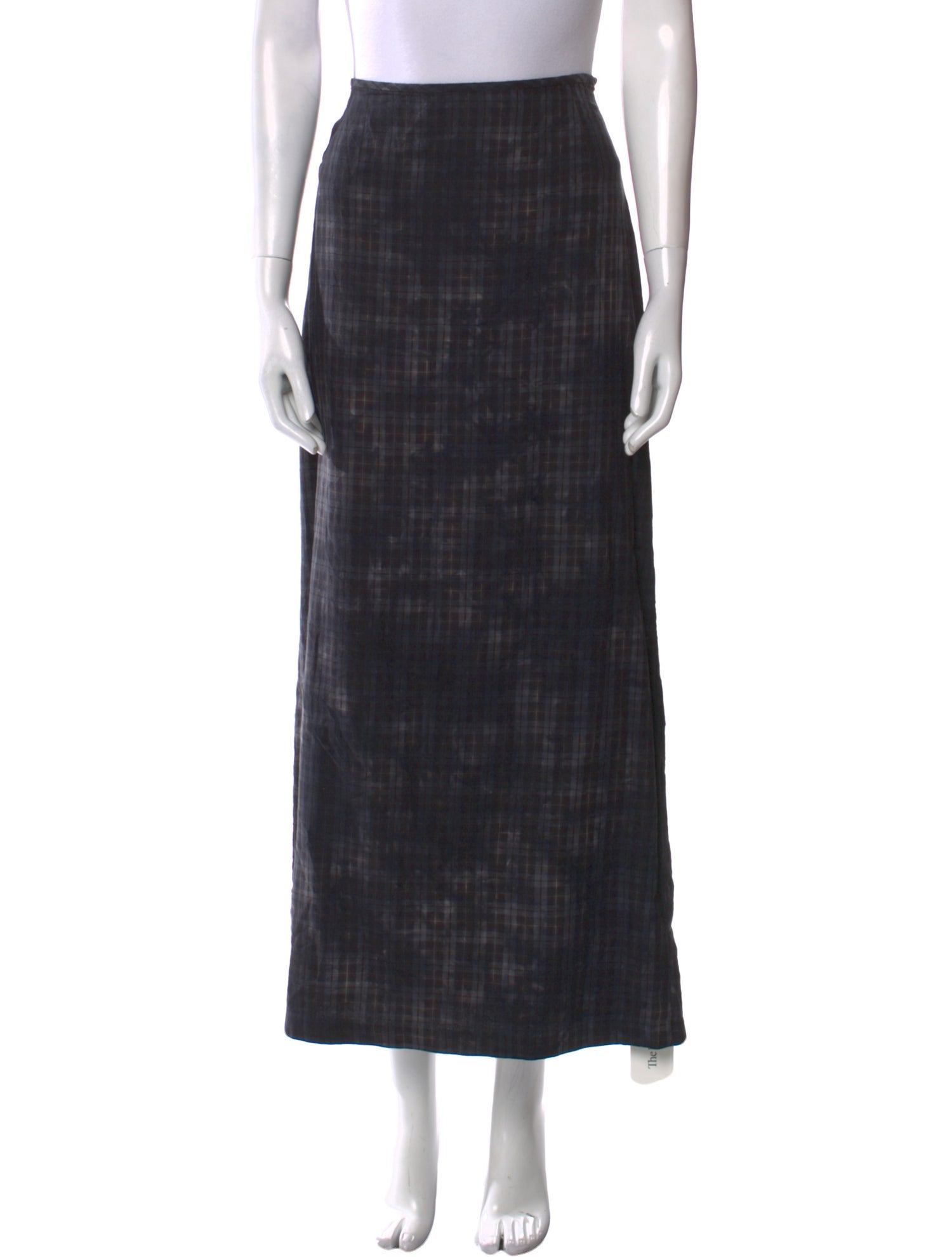 Assembly Plaid Print Midi Length Skirt