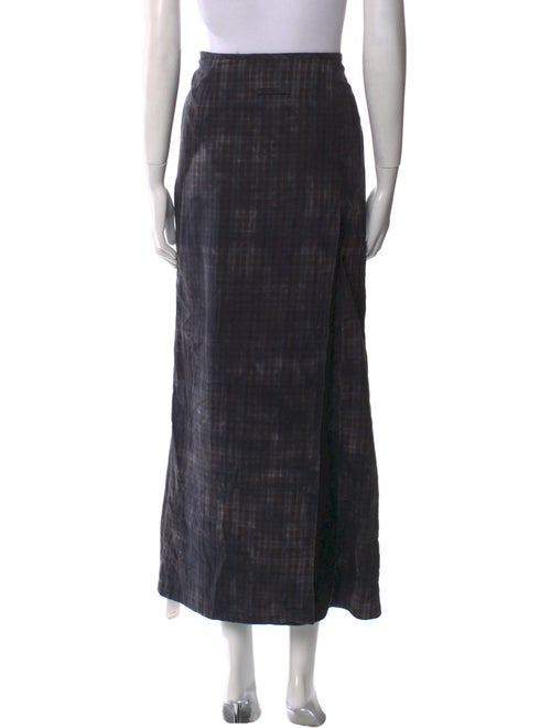 Assembly Plaid Print Midi Length Skirt