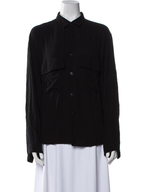 Assembly Long Sleeve Button-Up Top