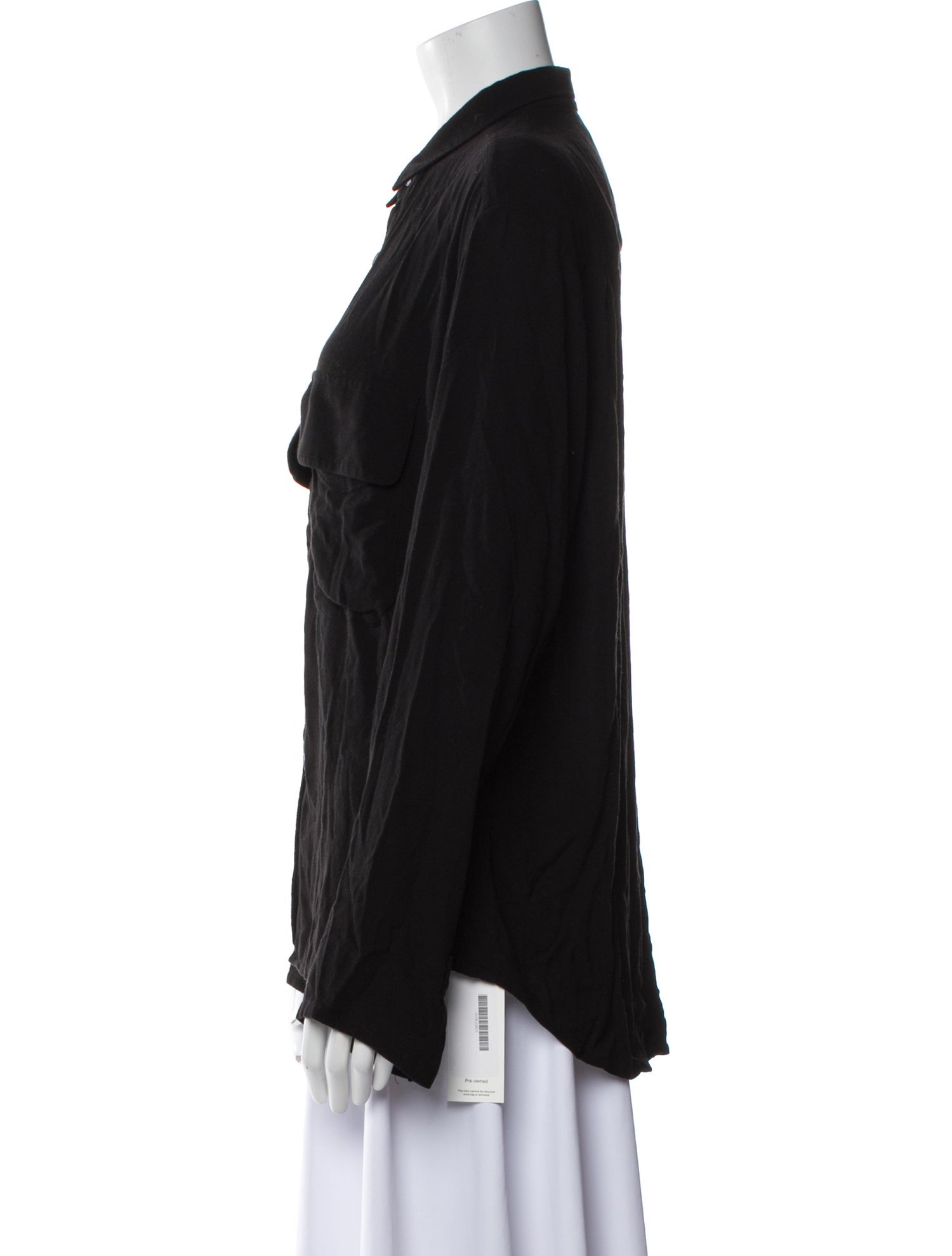 Assembly Long Sleeve Button-Up Top