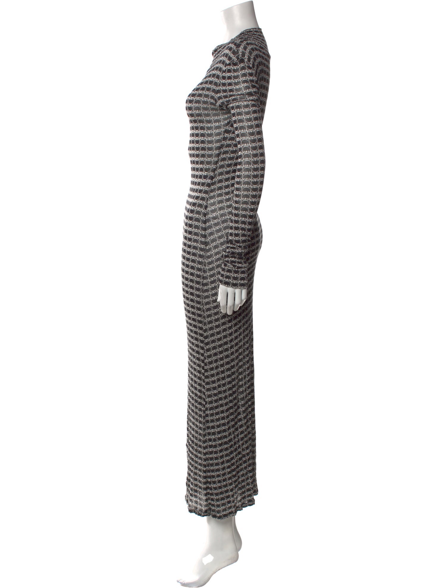 Assembly Mock Neck Long Dress