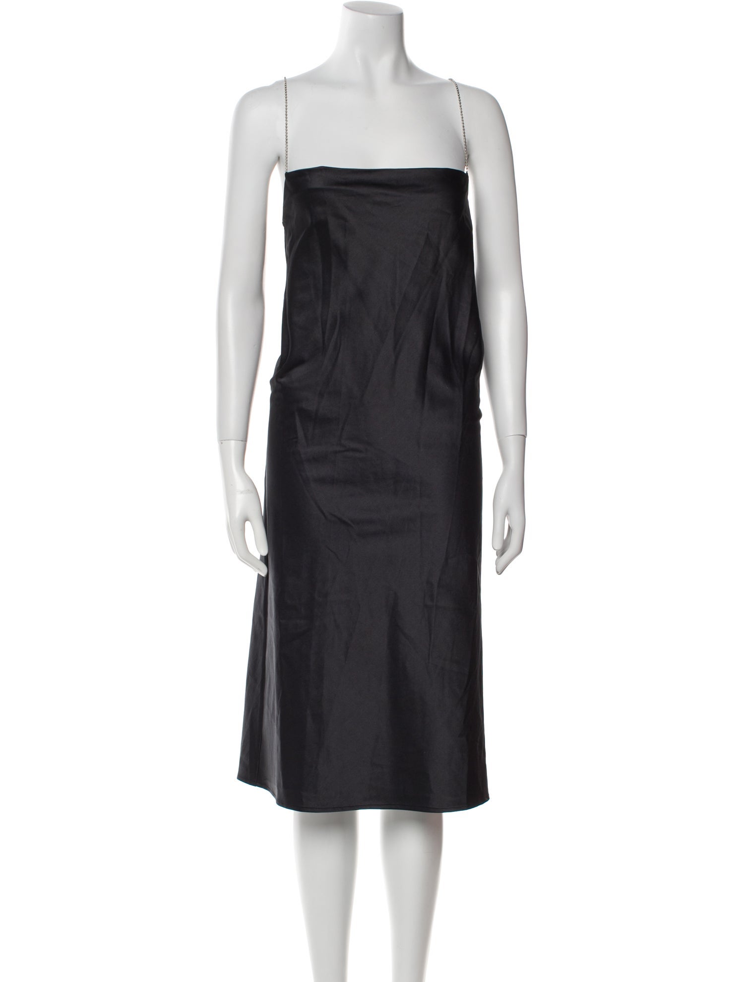 Assembly Square Neckline Knee-Length Dress