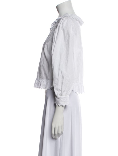 Assembly Bateau Neckline Three-Quarter Sleeve Crop Top