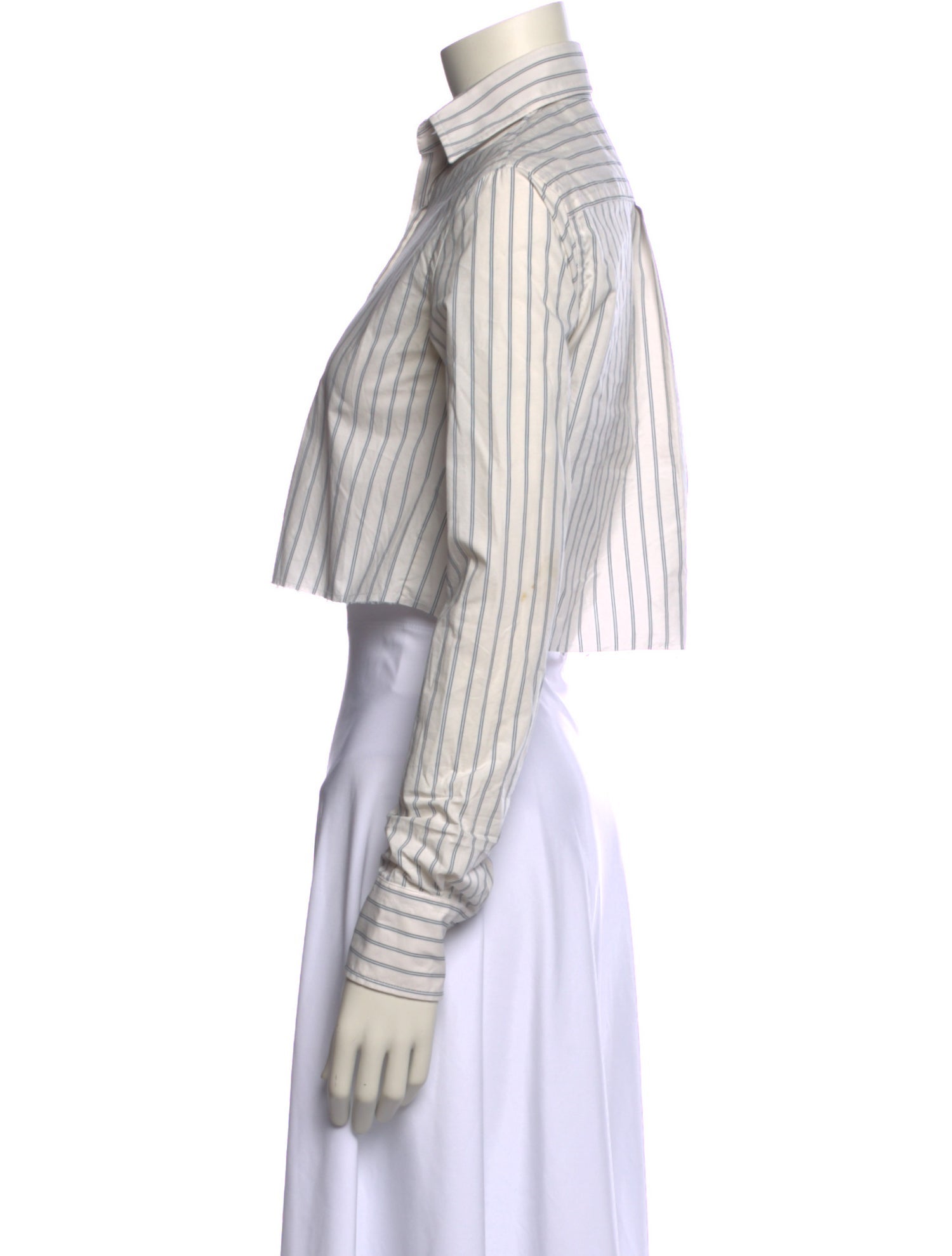 Assembly Striped Long Sleeve Crop Top