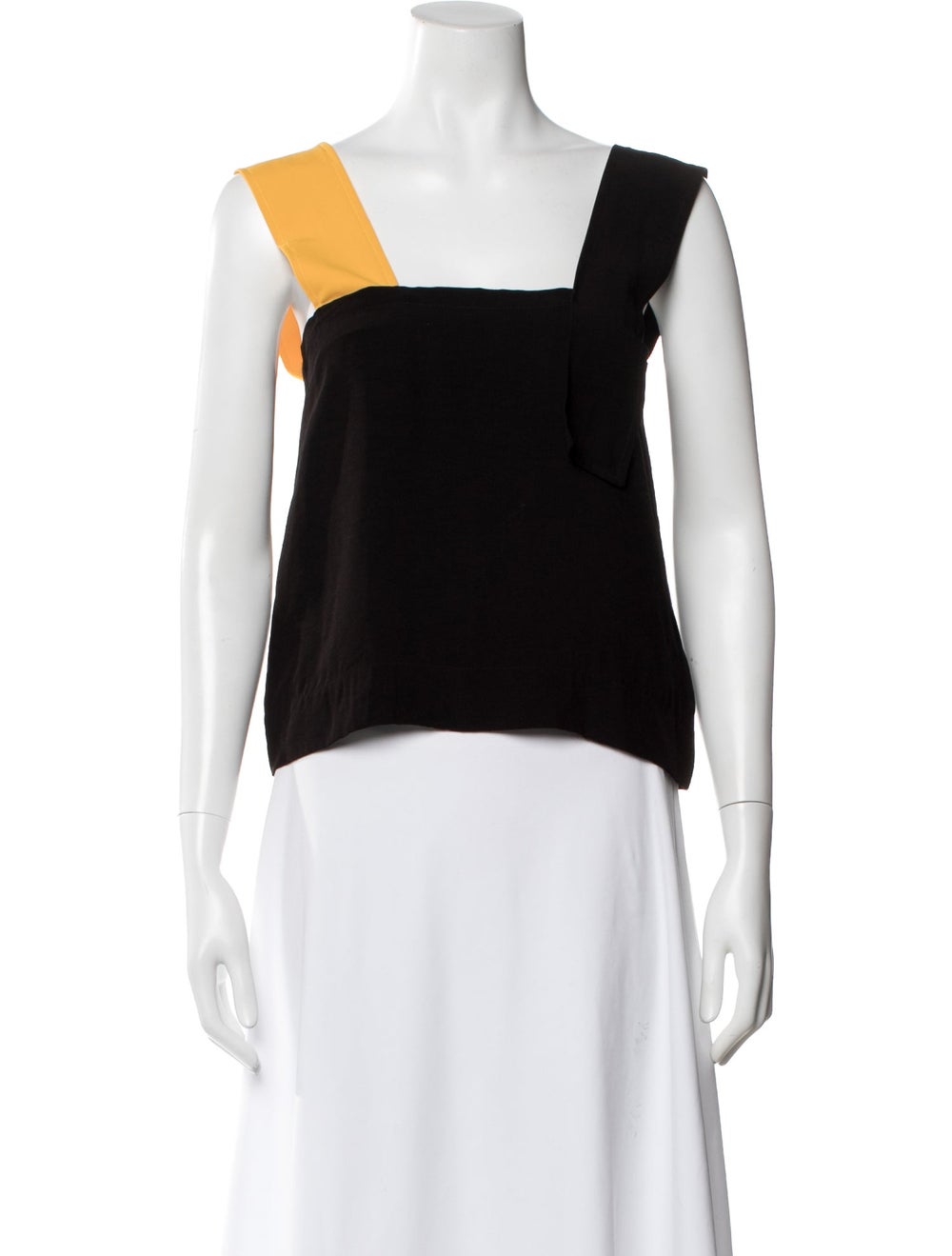Assembly Colorblock Pattern Square Neckline Top - image 1