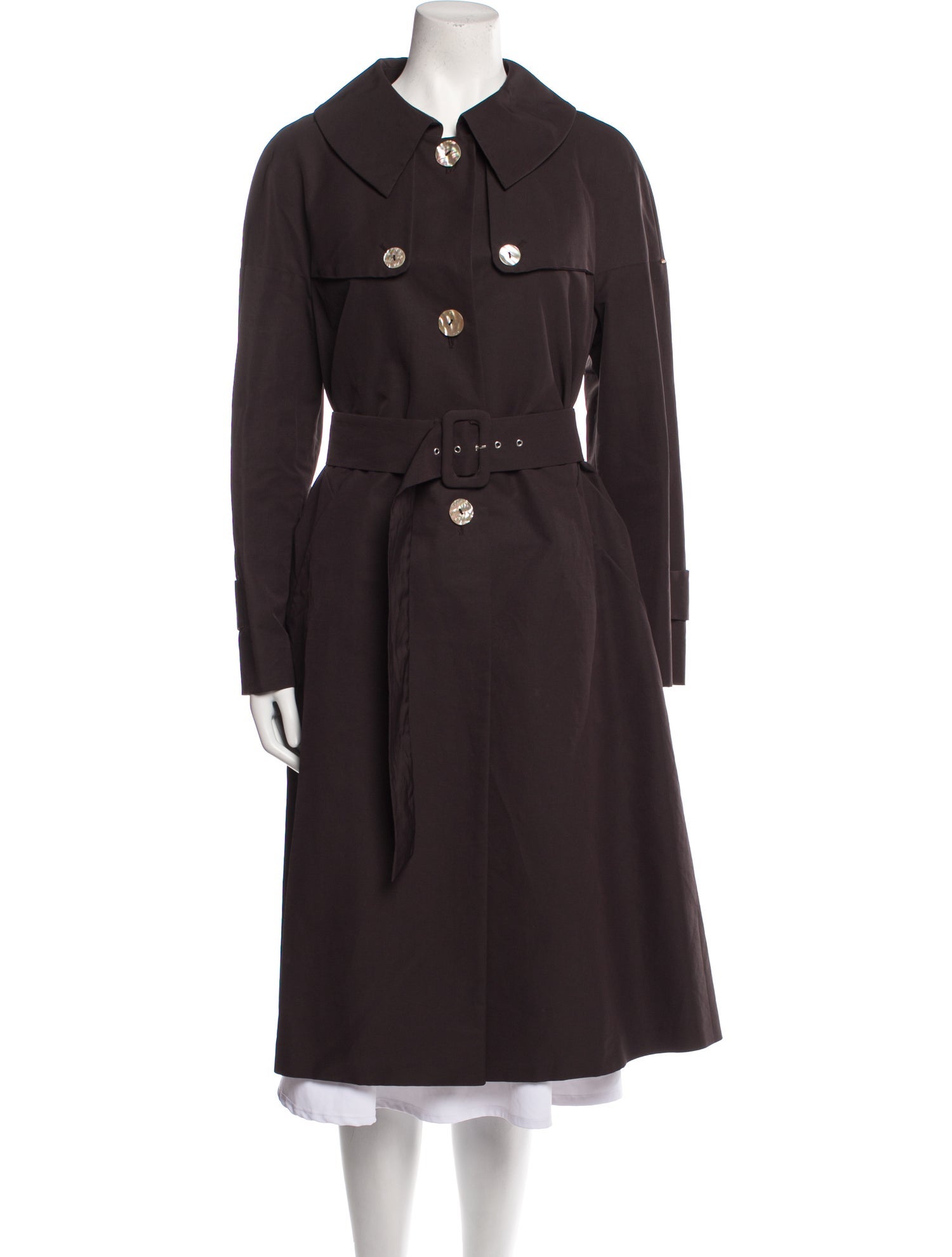 SportMax Trench Coat - Brown Coats, Clothing - WXS36042
