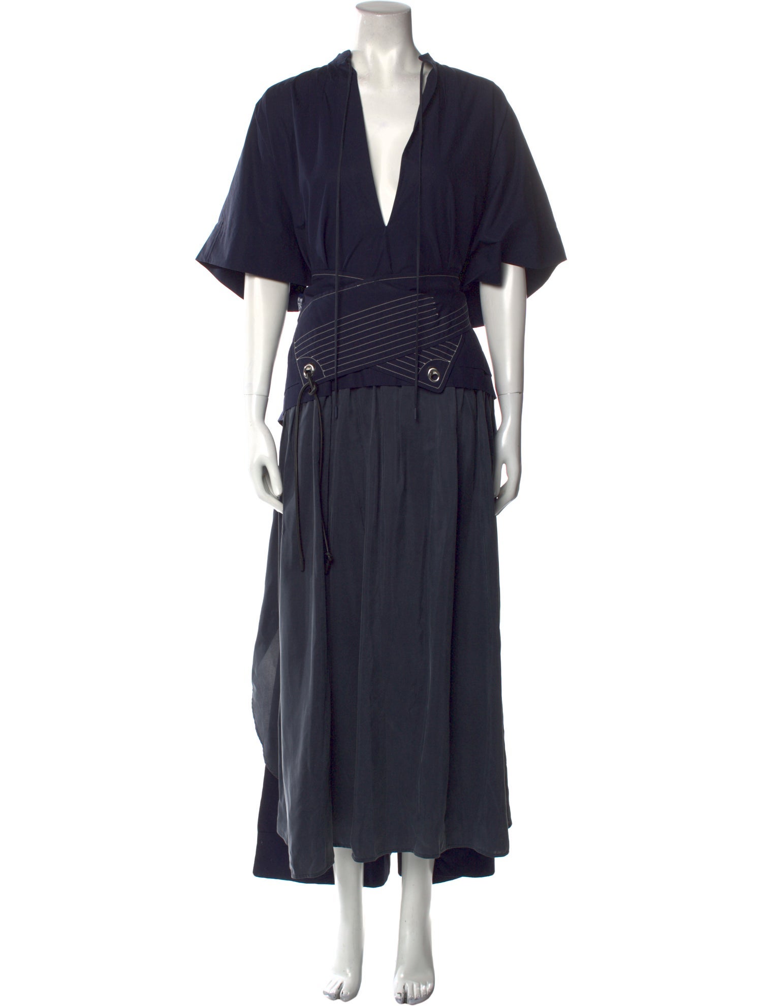 SportMax Plunge Neckline Long Dress w/ Tags