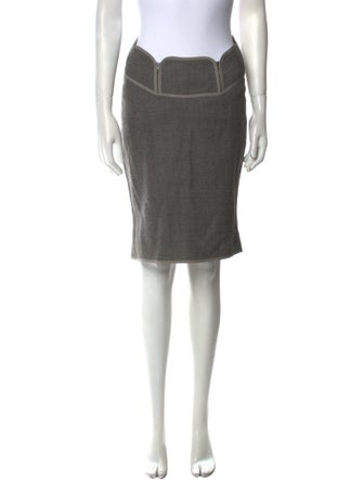 SportMax Virgin Wool Knee-Length Skirt