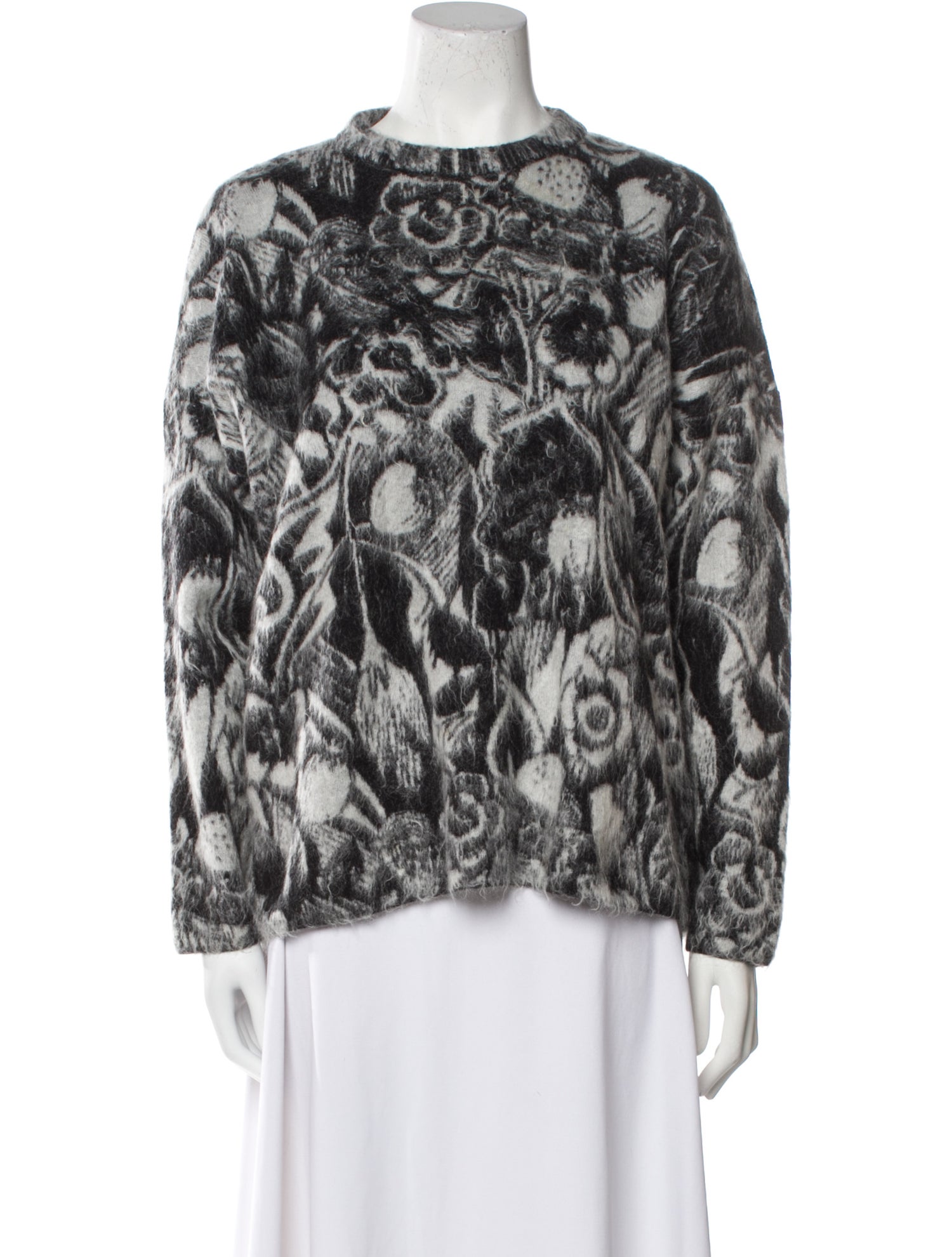 SportMax Printed Crew Neck Sweater