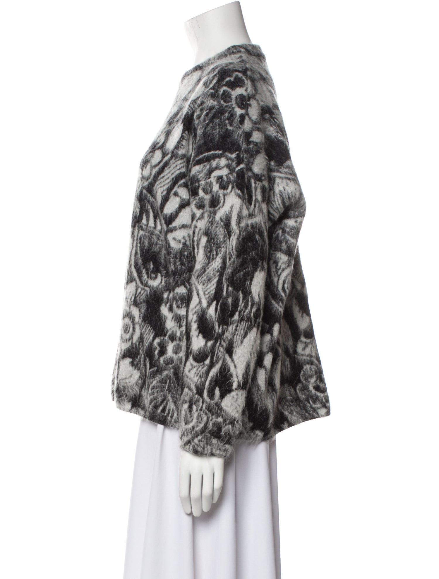 SportMax Printed Crew Neck Sweater