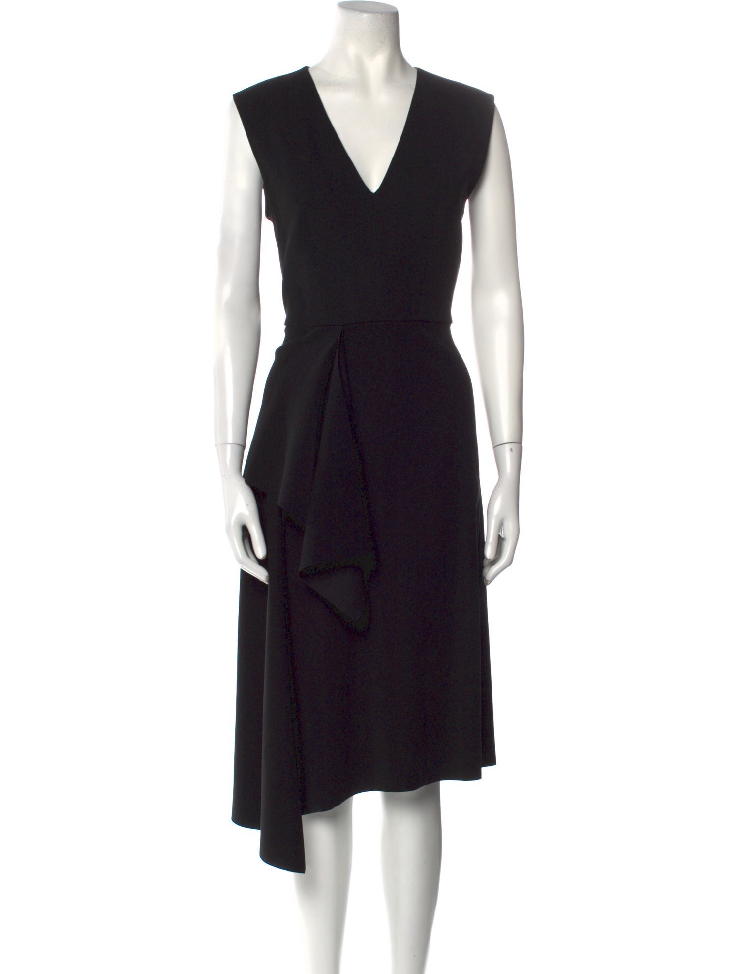 SportMax V-Neck Midi Length Dress