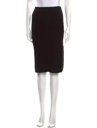 SportMax Virgin Wool Midi Length Skirt