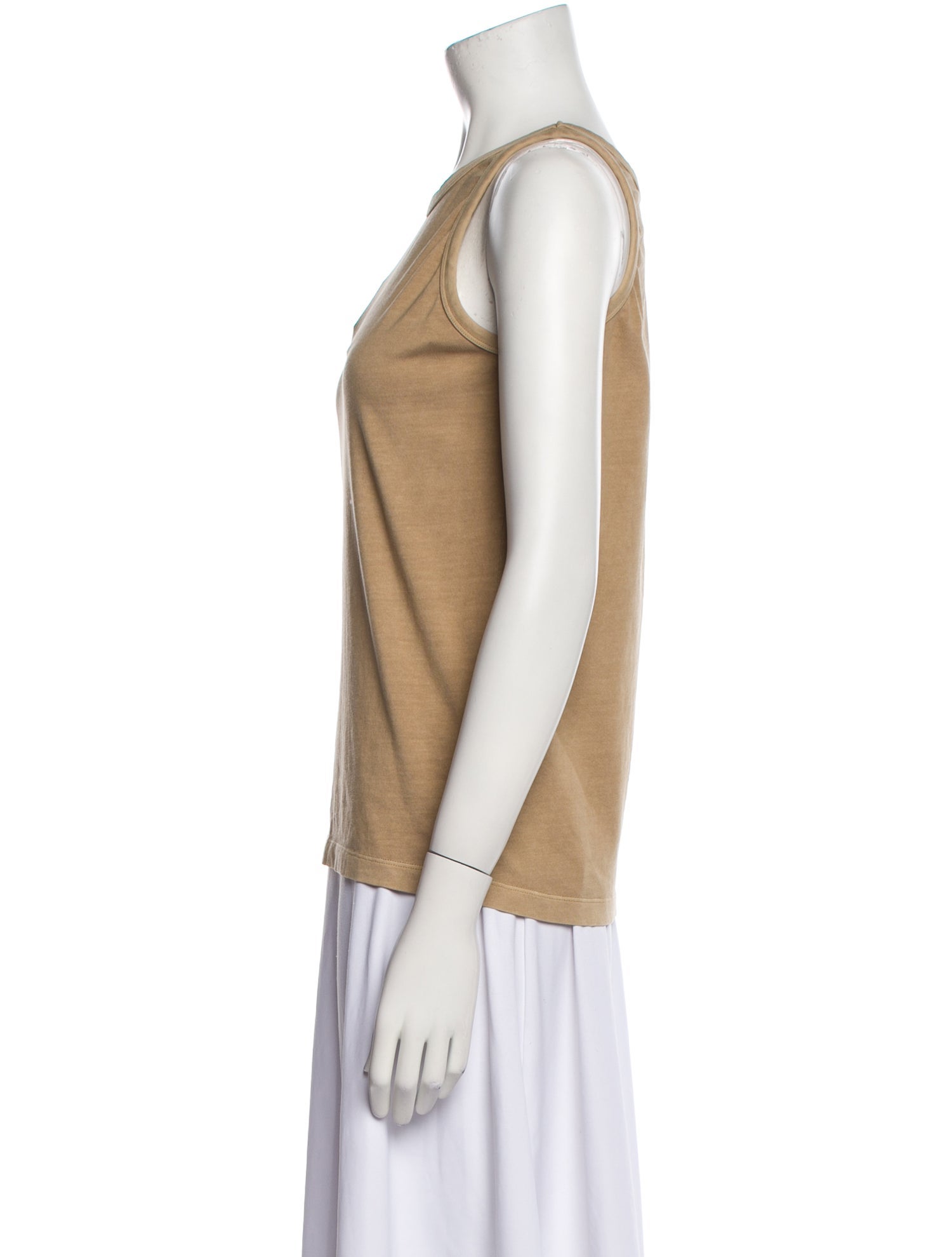 SportMax Bateau Neckline Sleeveless Top