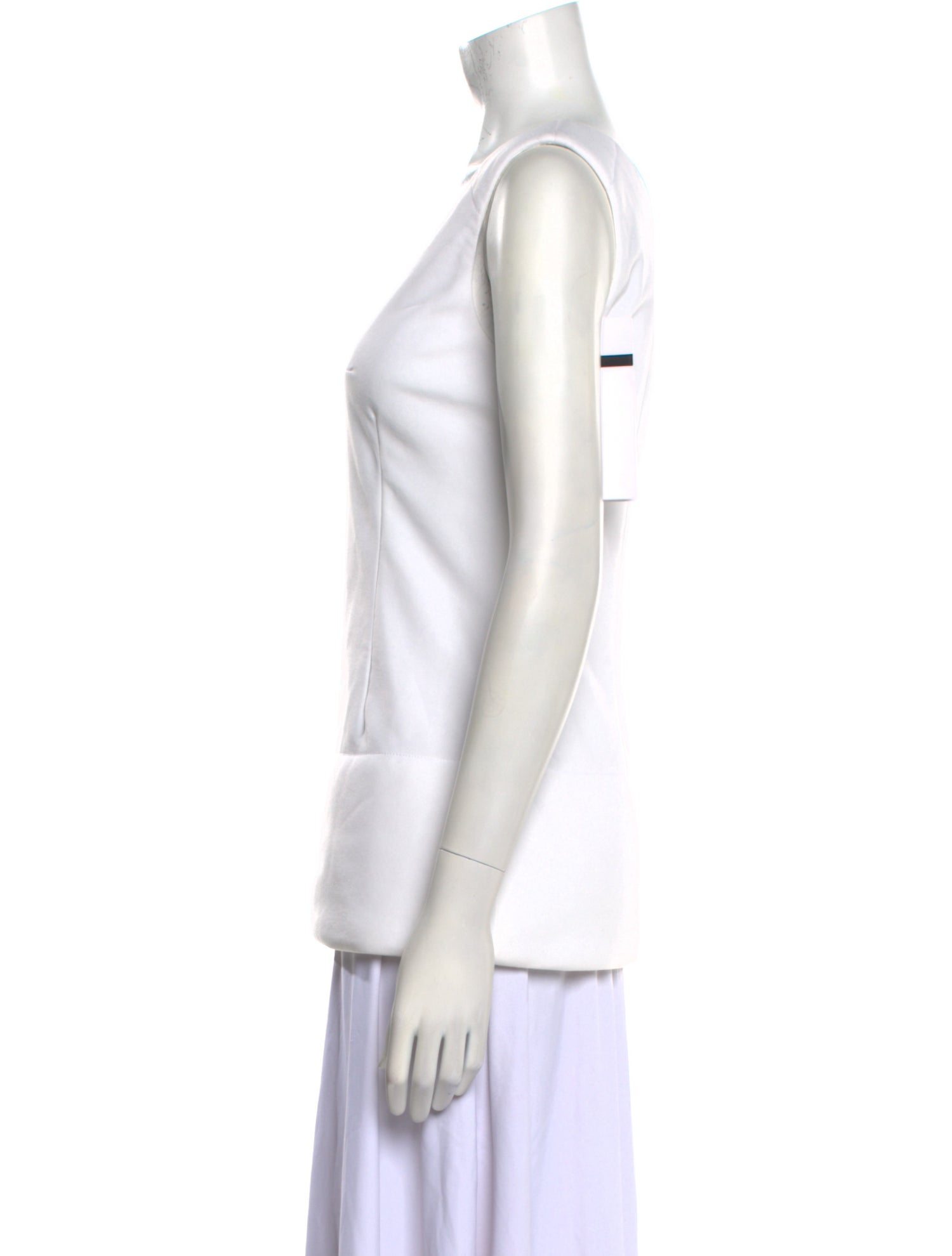 SportMax Square Neckline Sleeveless Top
