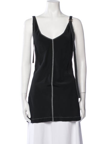 SportMax Tops Scoop Neck Sleeveless Tunic XL