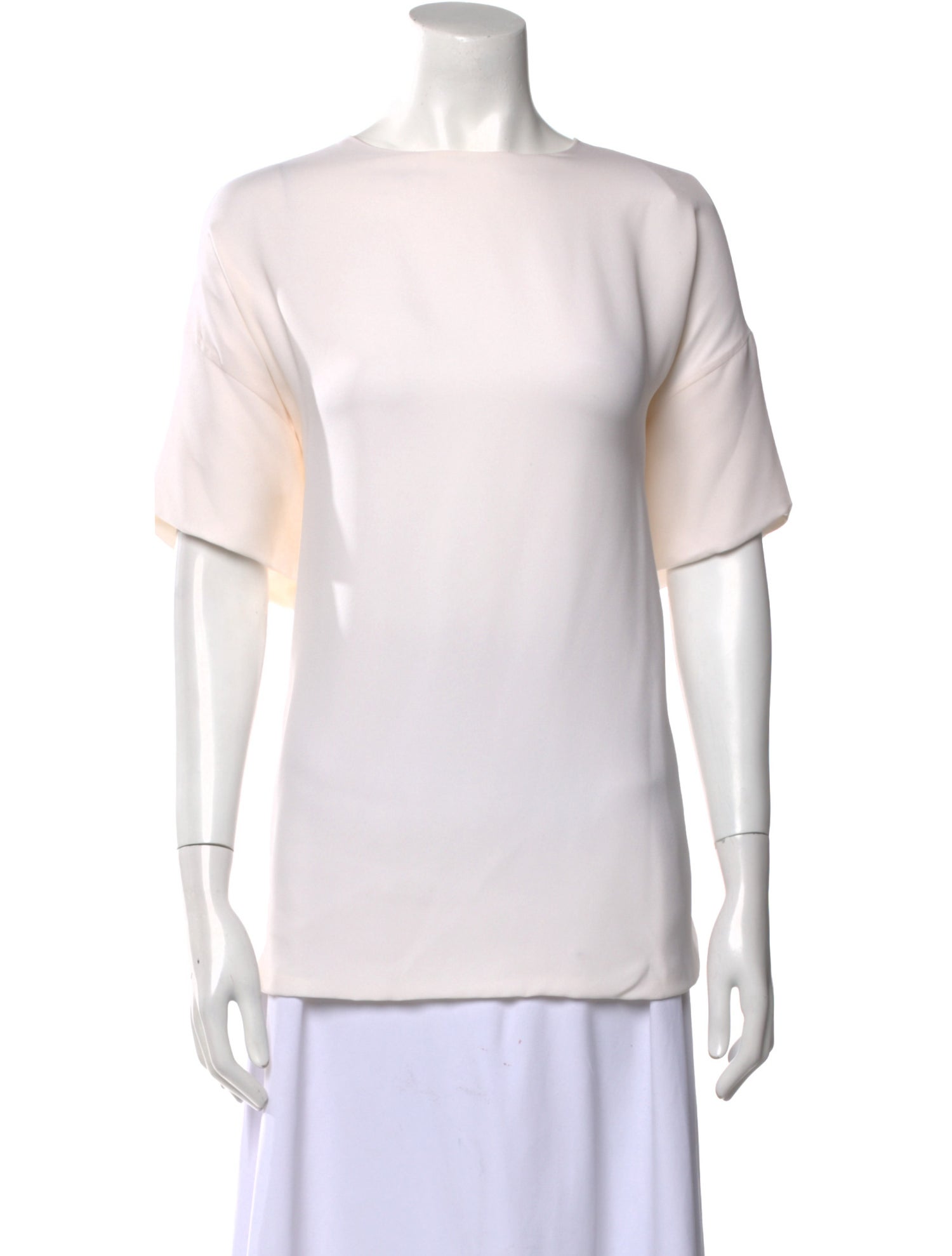 SportMax Silk Bateau Neckline T-Shirt