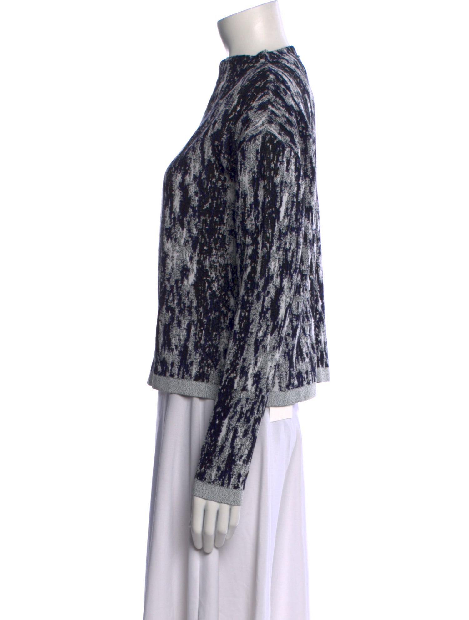 SportMax Animal Print Bateau Neckline Sweater