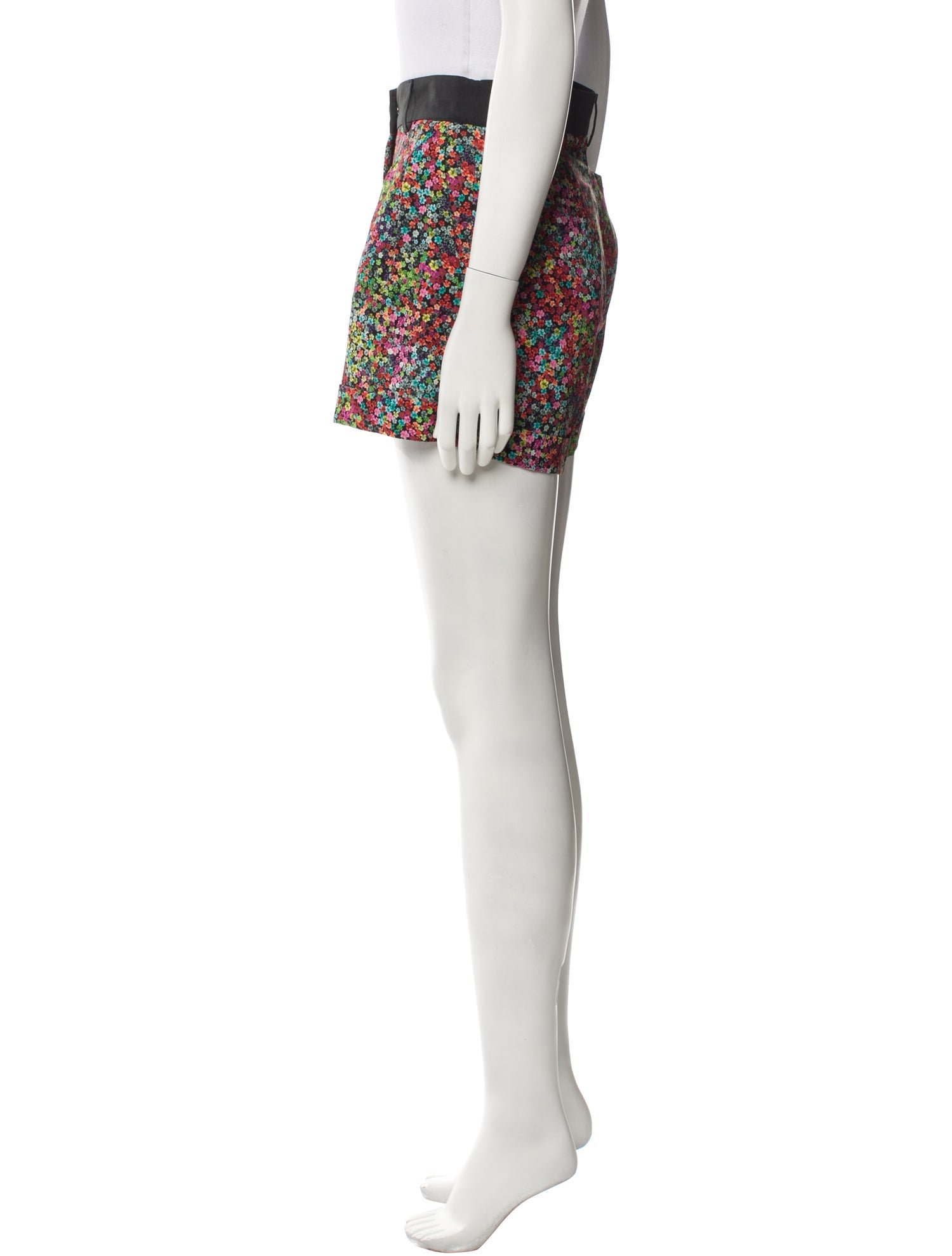 SportMax Floral Print Mini Shorts