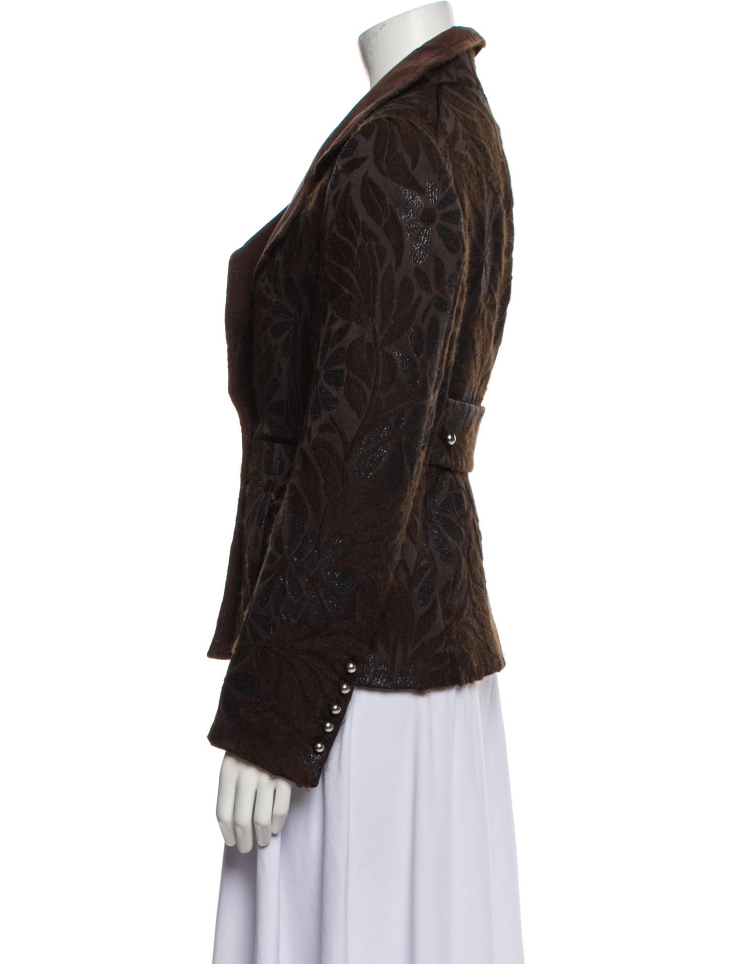 SportMax Wool Printed Evening Jacket