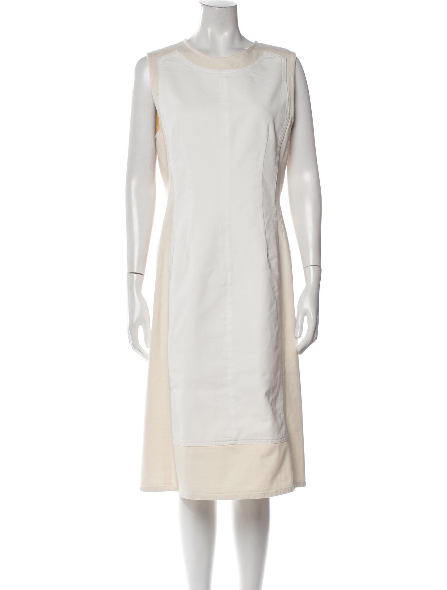 SportMax Crew Neck Midi Length Dress