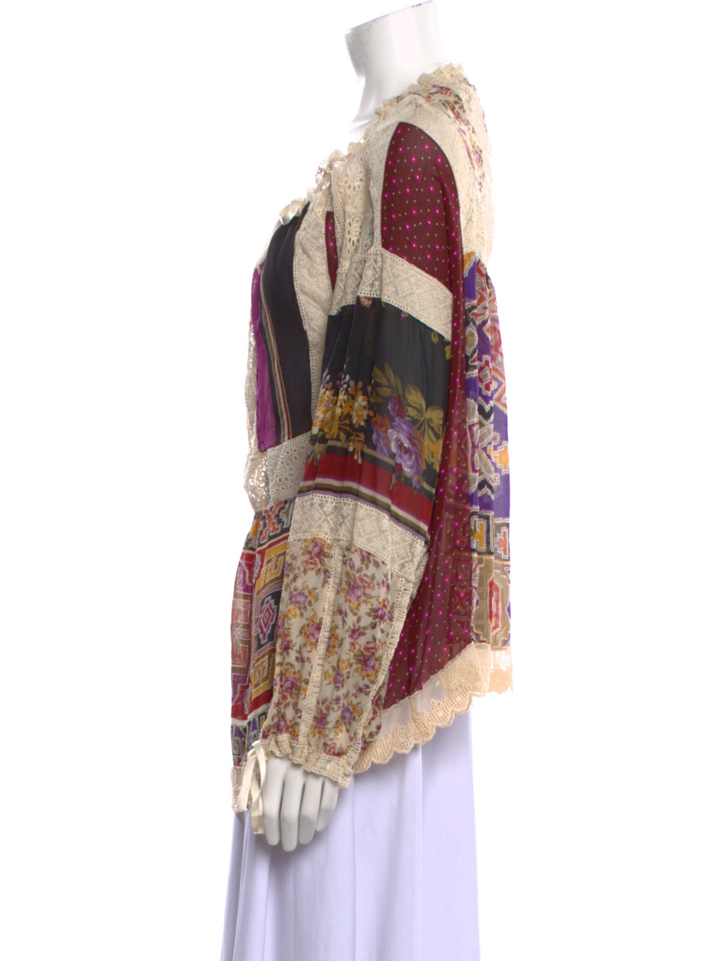 SportMax Silk Printed Blouse