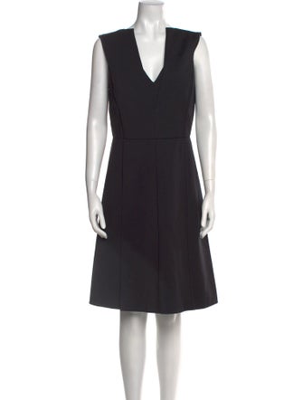 SportMax V-Neck Knee-Length Dress