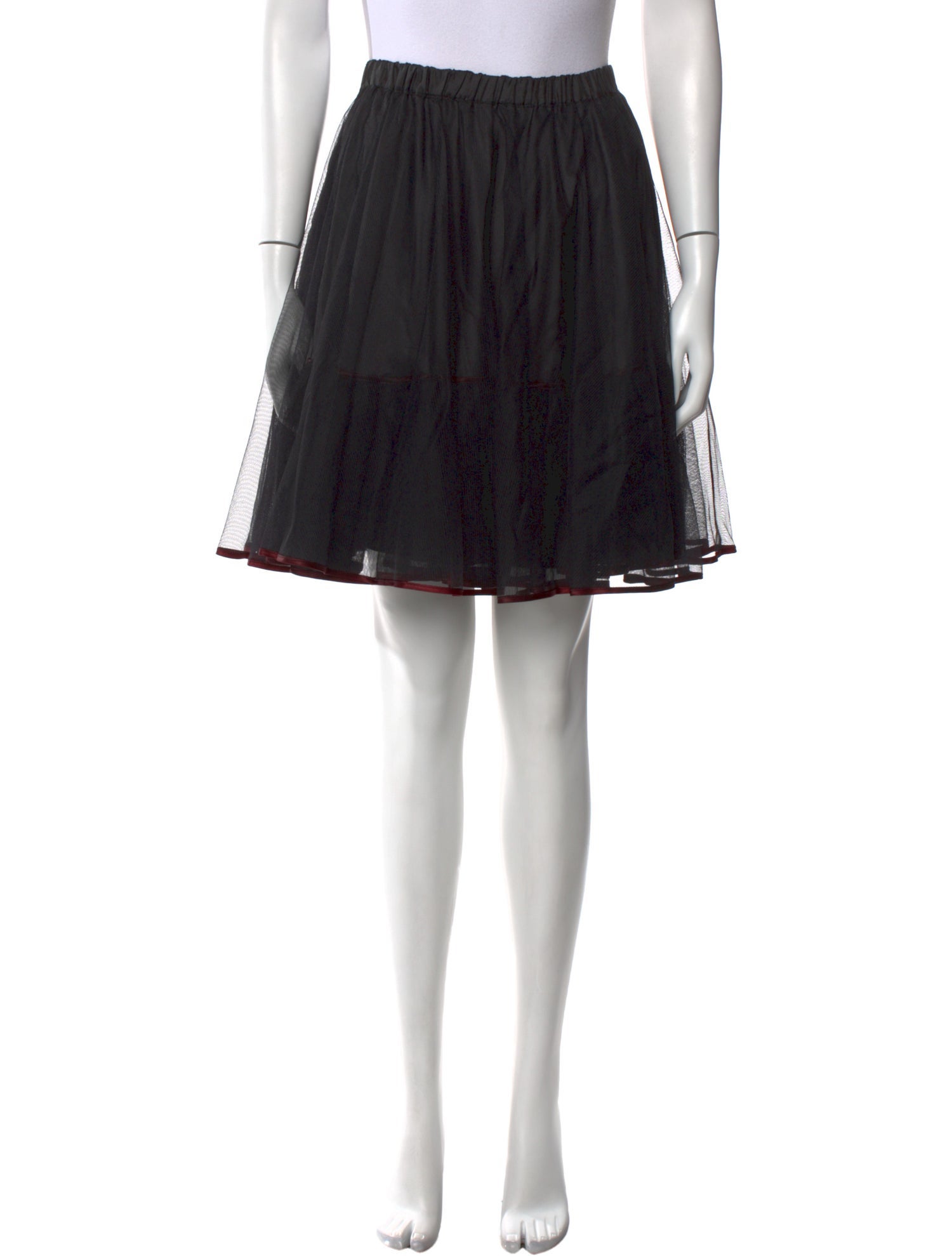 SportMax Pleated Accents Knee-Length Skirt