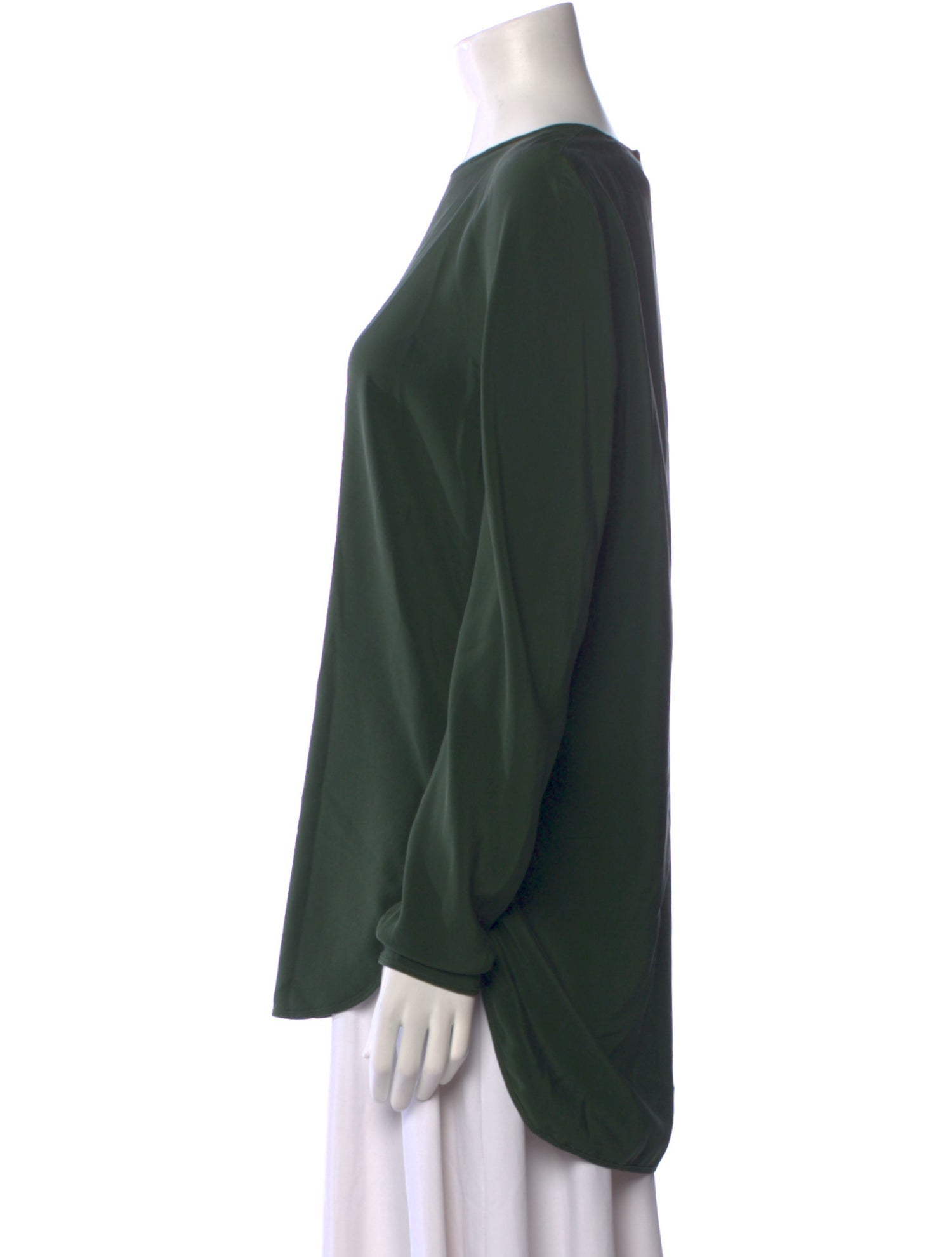 SportMax Silk Crew Neck Blouse