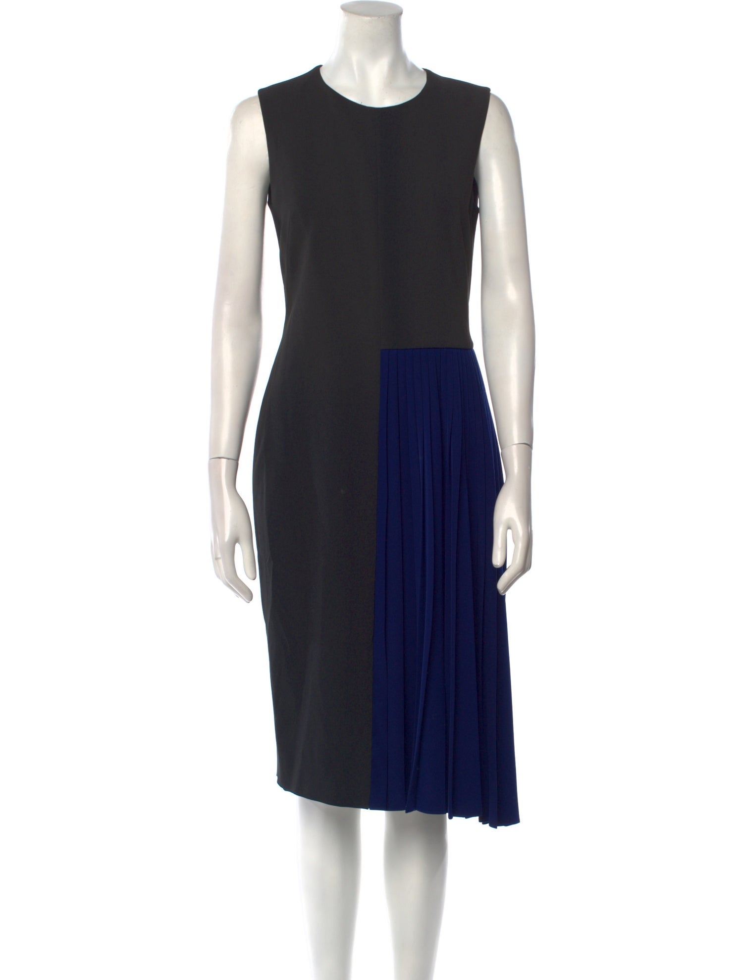 SportMax Colorblock Pattern Midi Length Dress