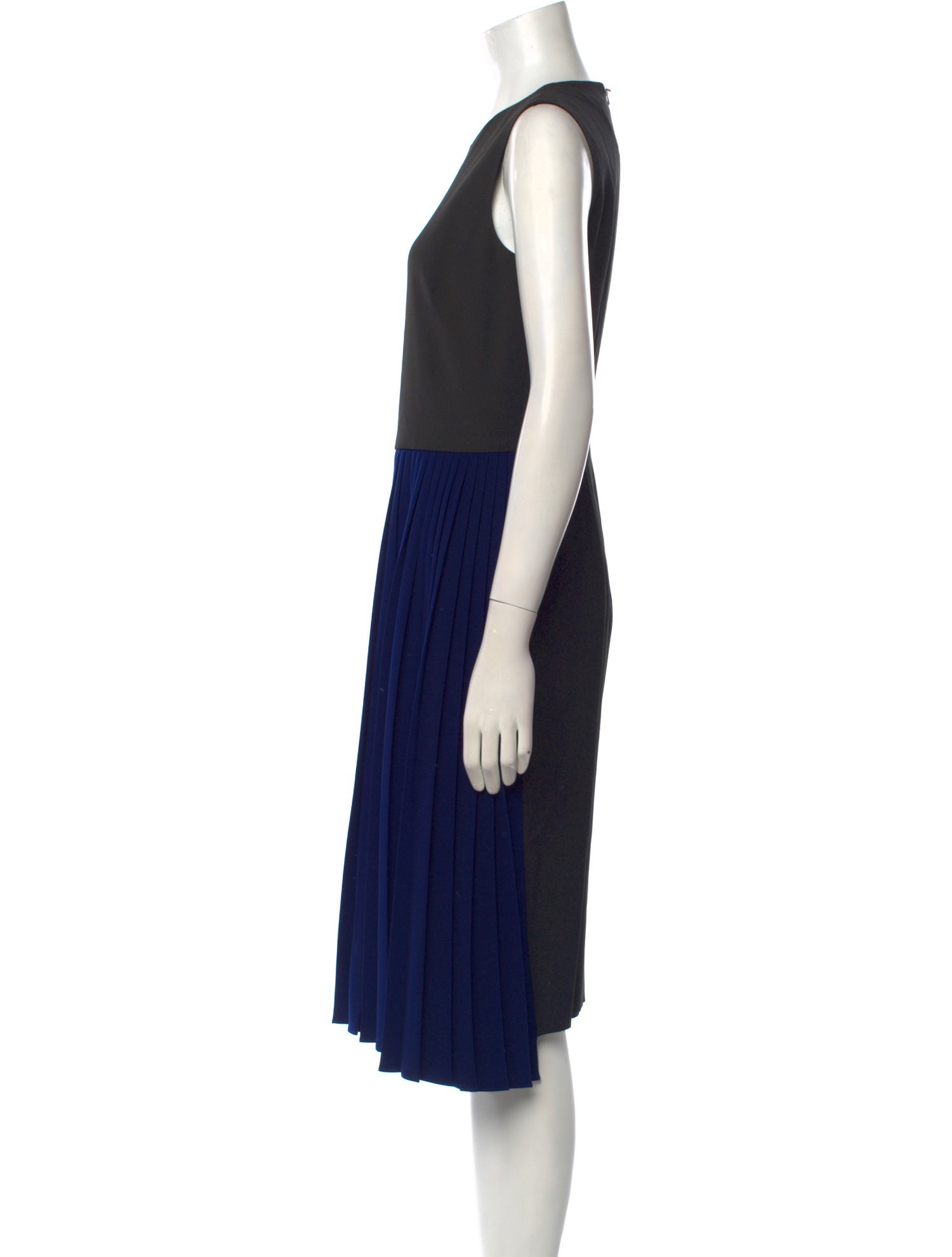 SportMax Colorblock Pattern Midi Length Dress