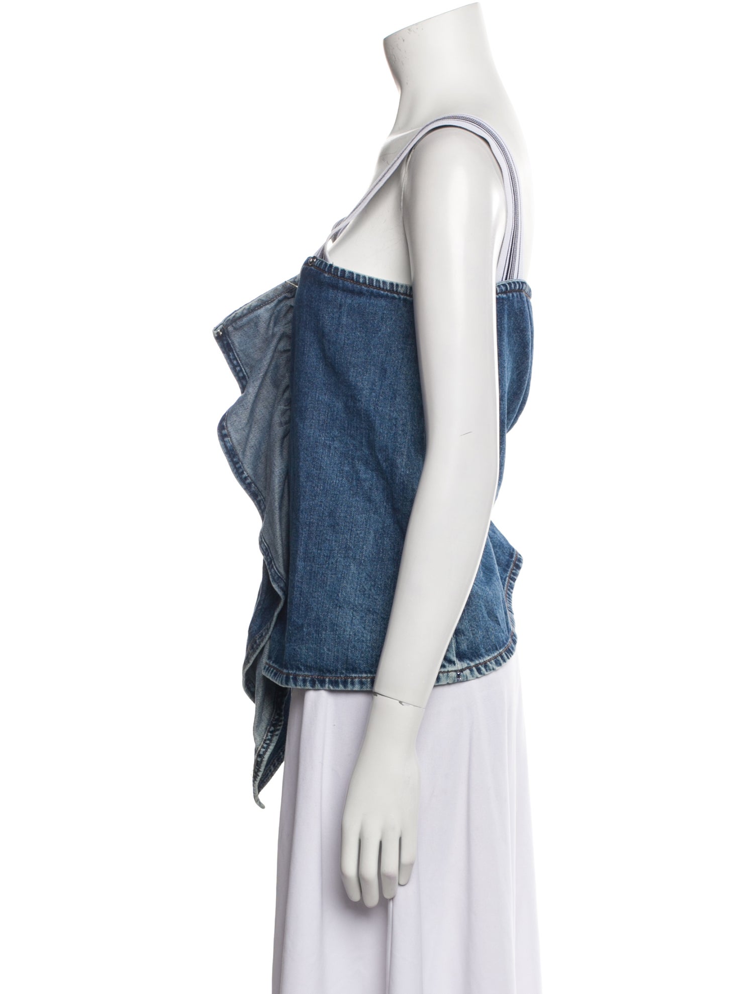 SportMax Square Neckline Sleeveless Top