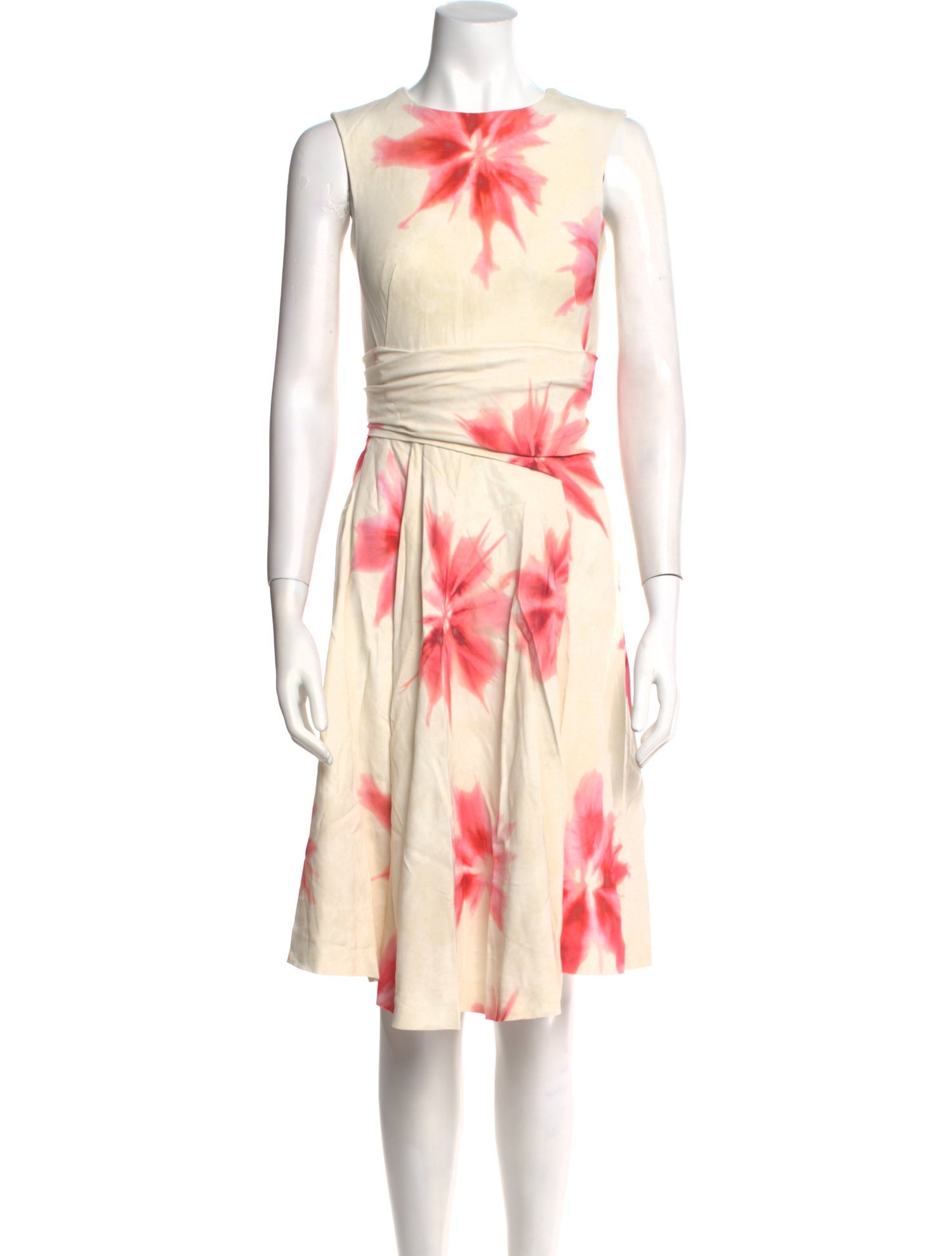 SportMax Floral Print Knee-Length Dress