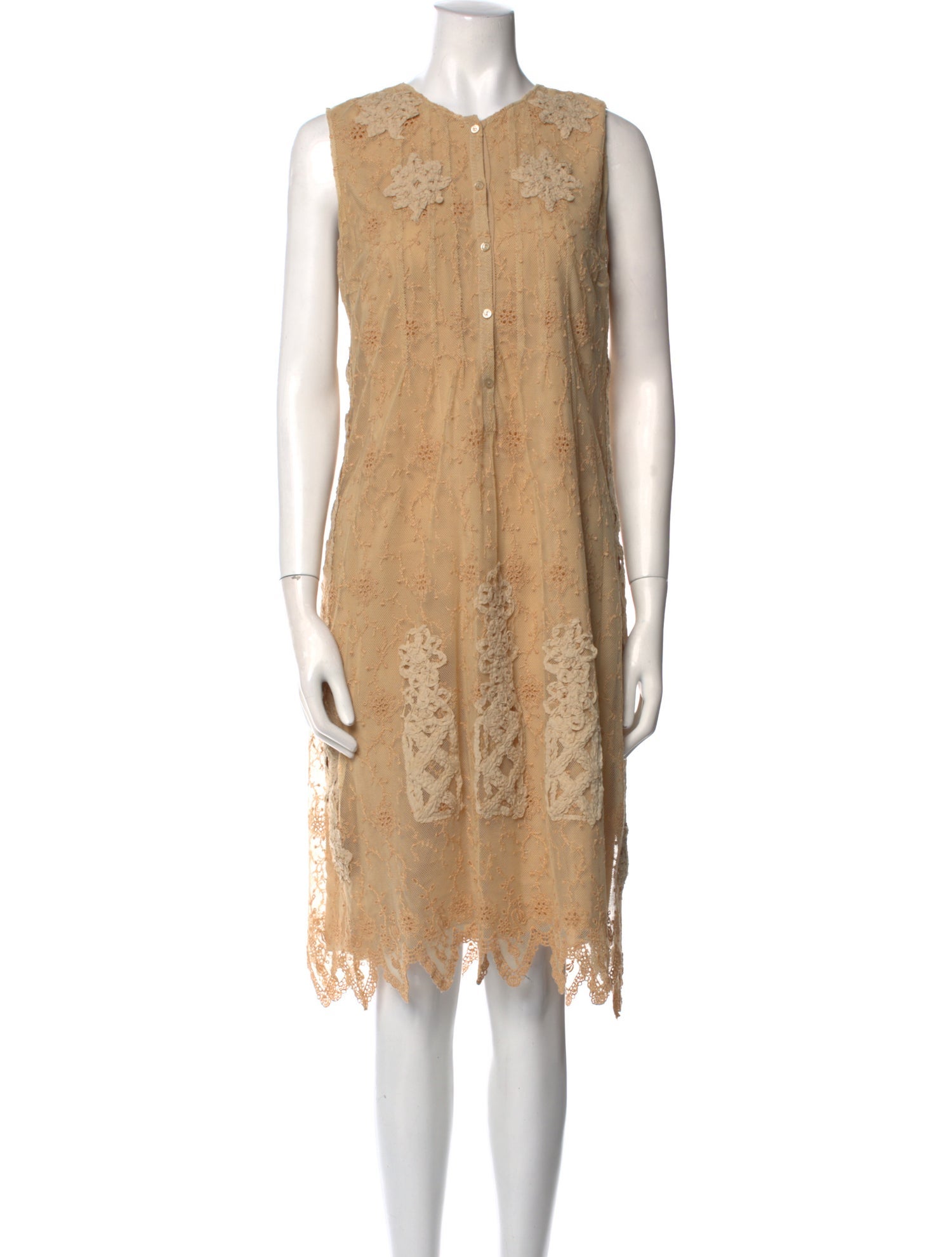 SportMax Lace Pattern Knee-Length Dress