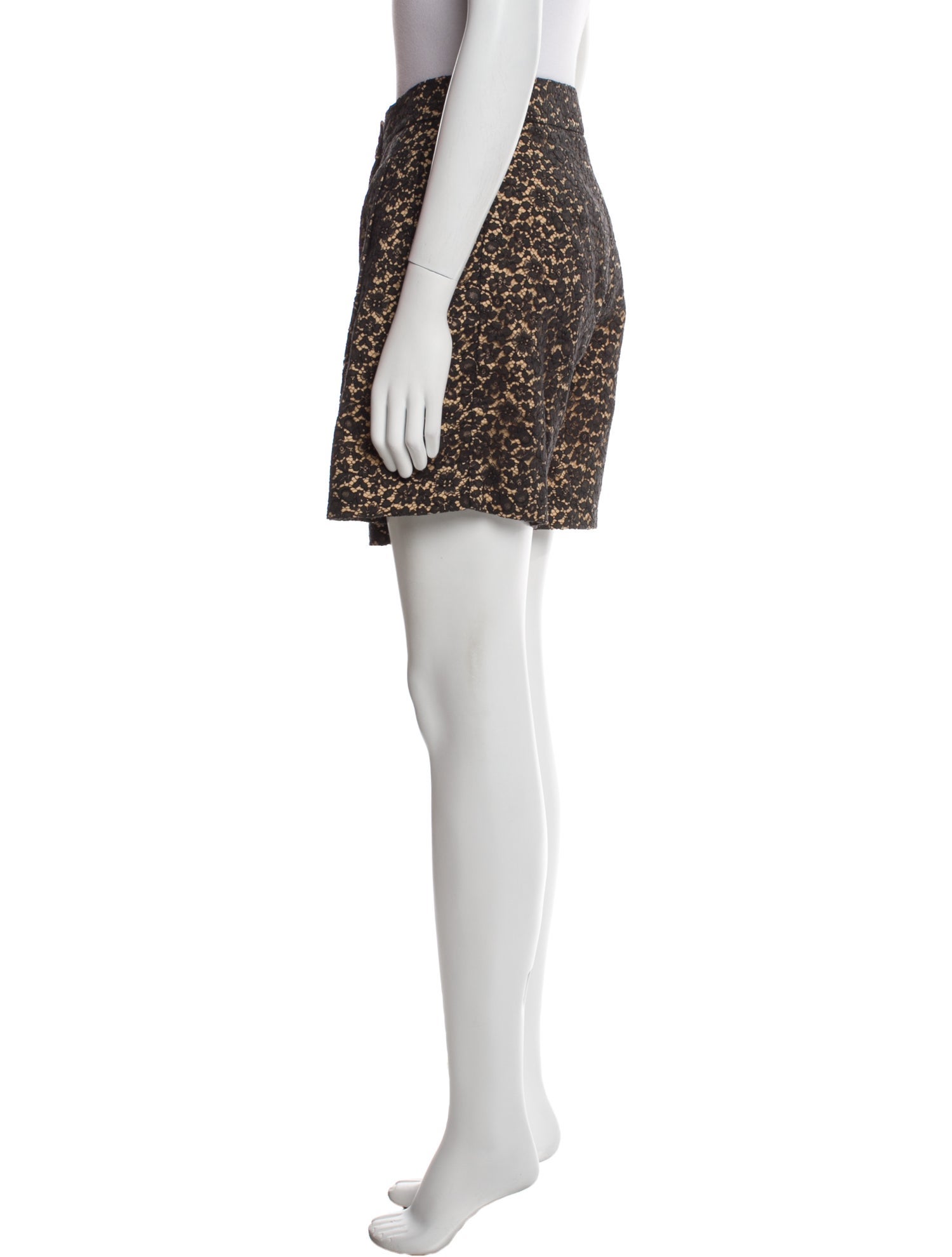 SportMax Floral Print Mini Shorts