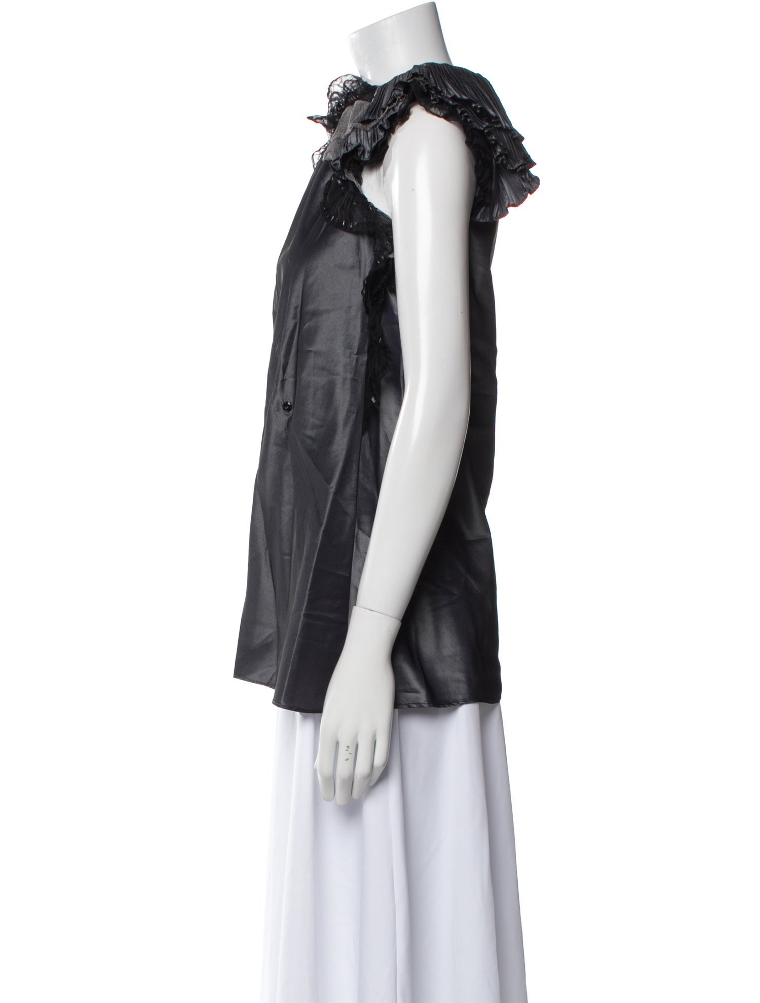 SportMax Mock Neck Sleeveless Blouse