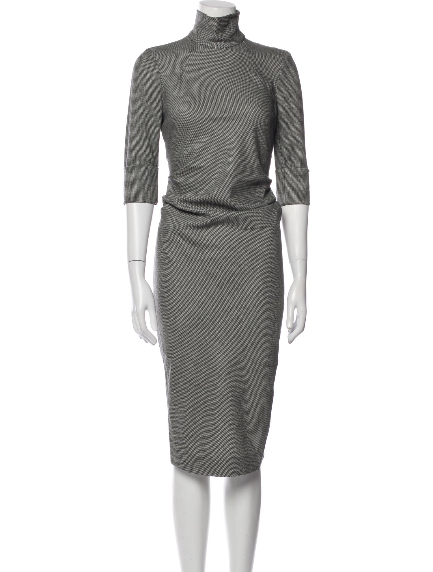 SportMax Virgin Wool Midi Length Dress